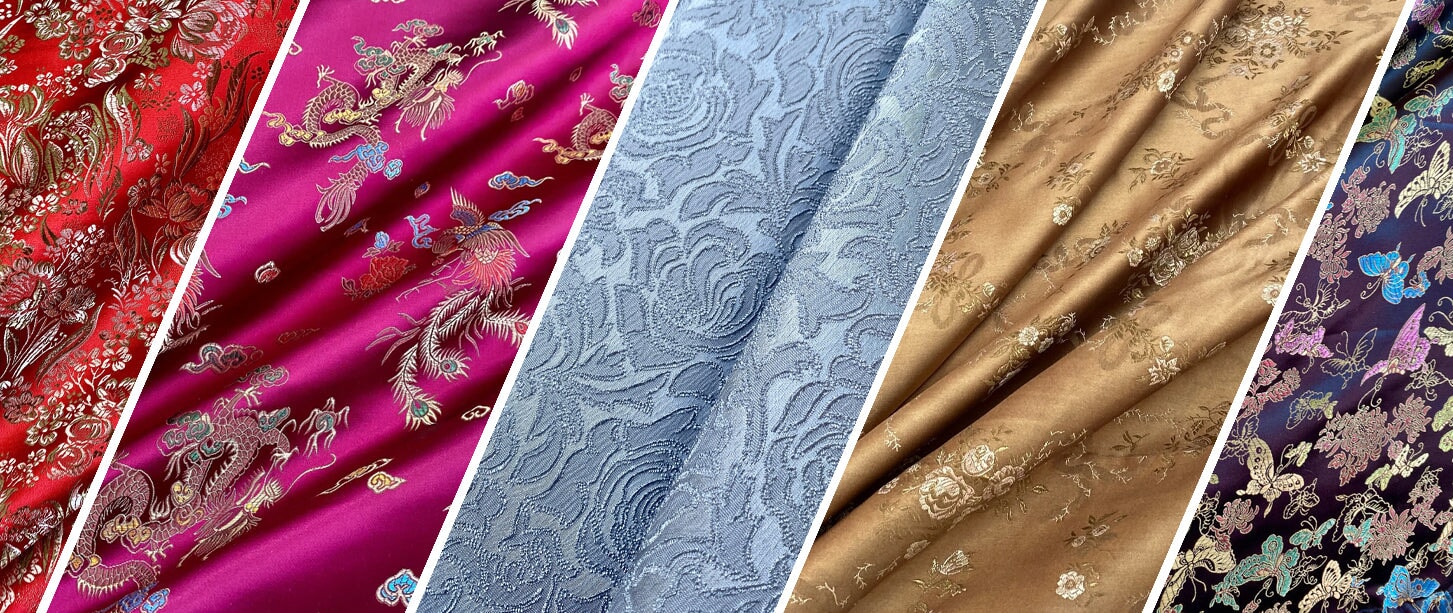 Black Brocade Fabric, Jacquard Fabric, Clouds Fabric, Chinese Fabric, by  the Yard 