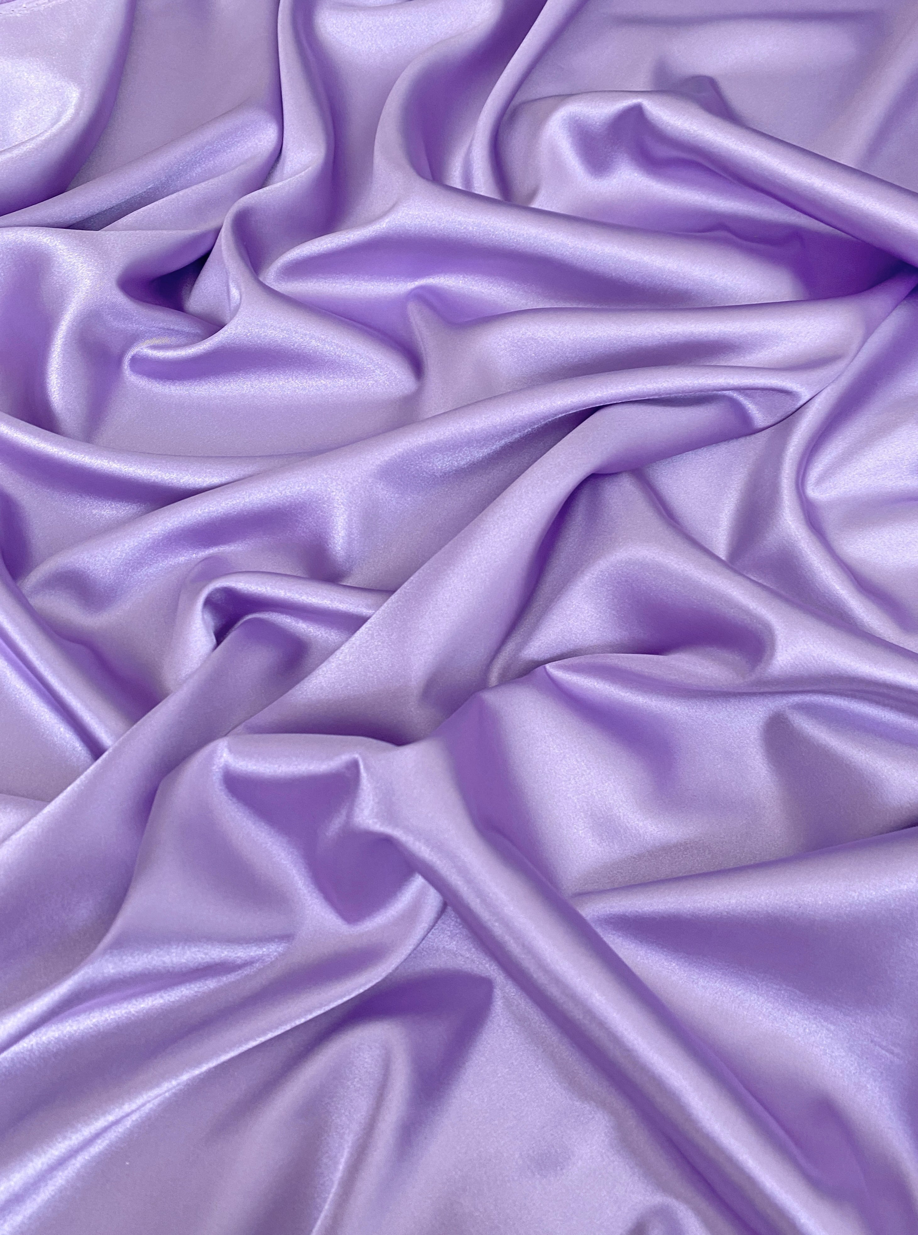 Lavender Silky Stretch Satin – KikiTextiles