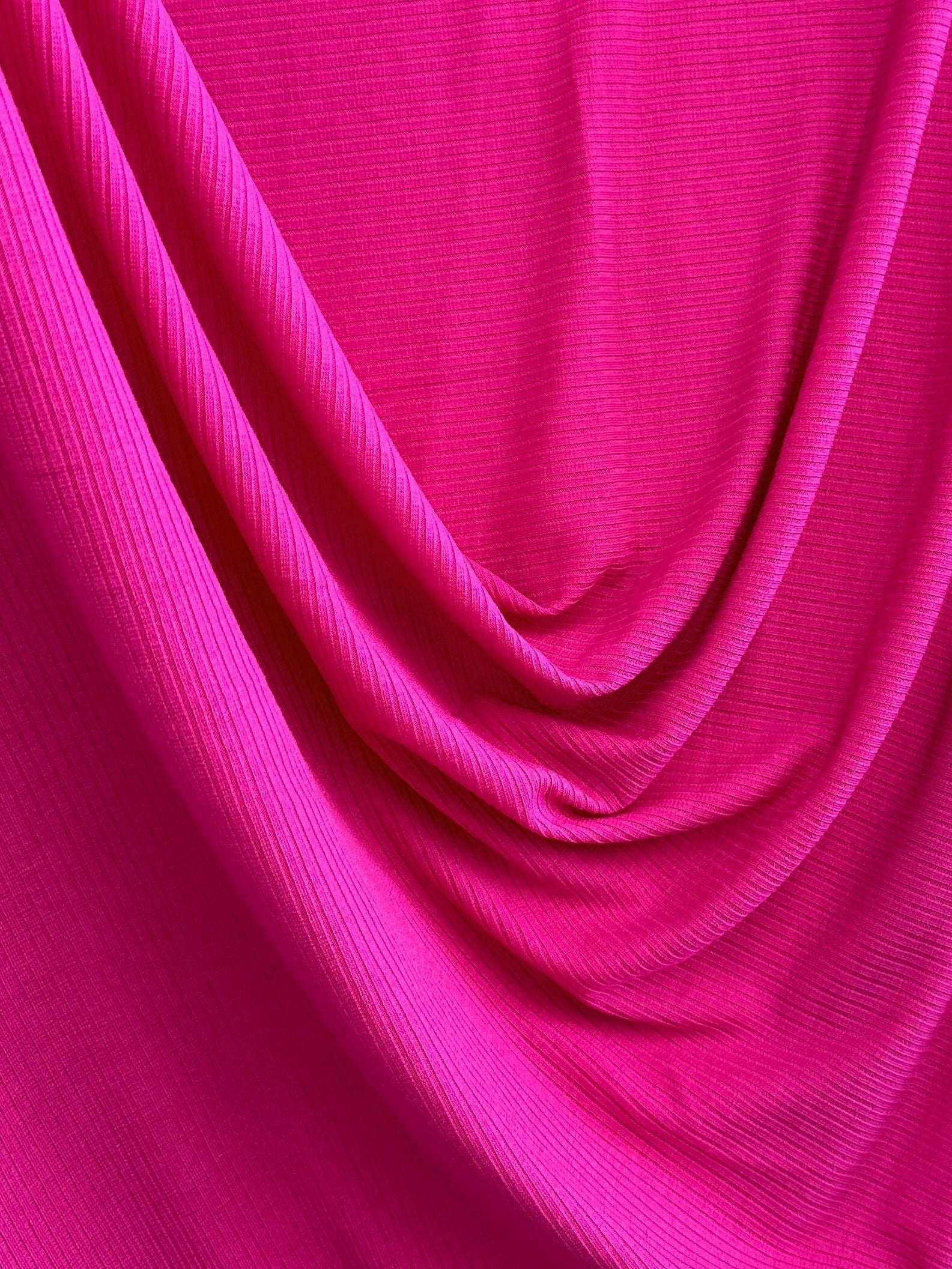 Hot Pink Solid Rib Knit, Shop Fabrics Online, Sewing, Fabric Store, Sewing Store, Cheap Fabric Store, Kiki Textiles, Textile by the Yard