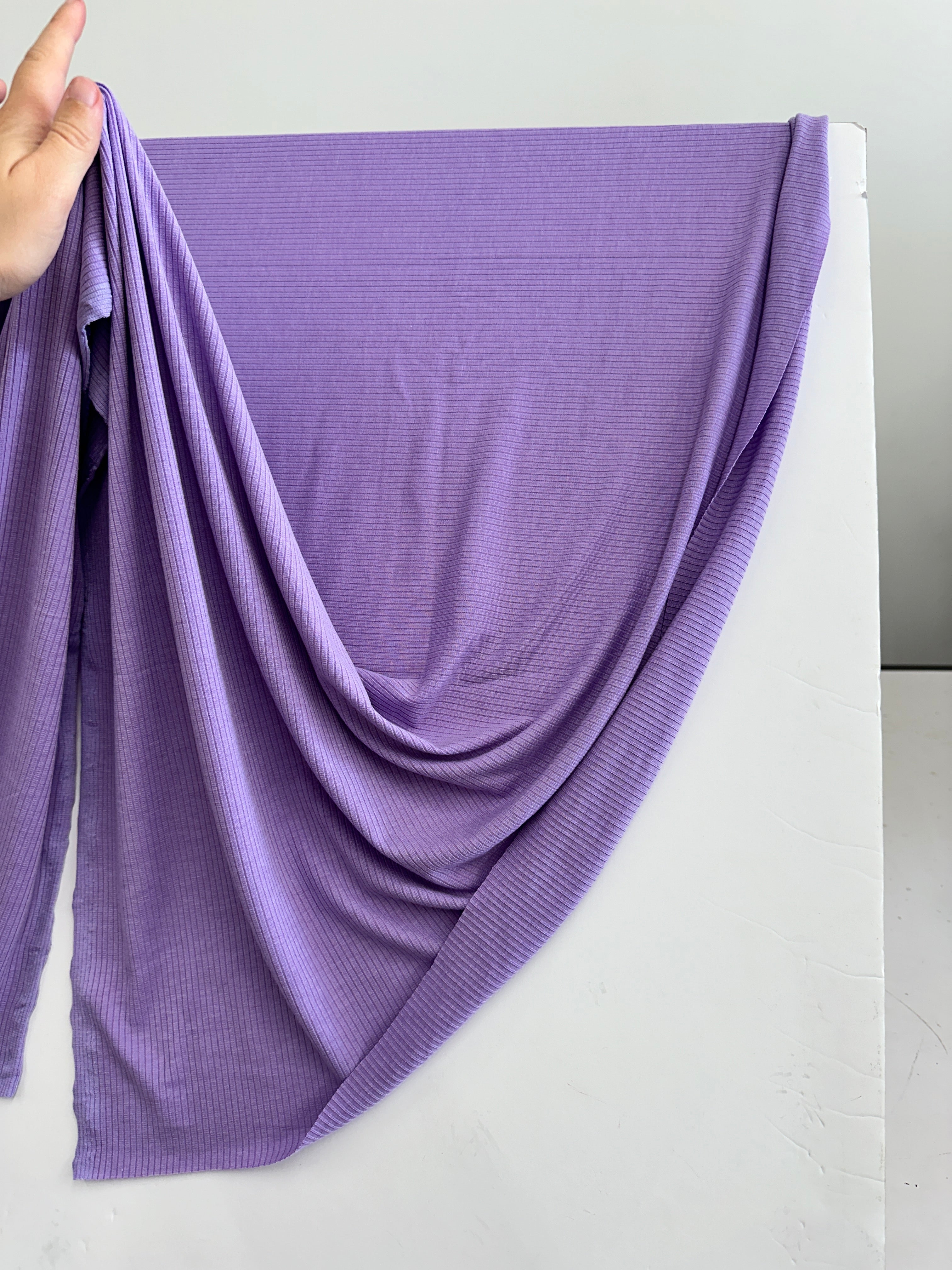 Lavender Solid Rib Knit, Shop Fabrics Online, Sewing, Fabric Store, Sewing Store, Cheap Fabric Store, Kiki Textiles, Textile by the Yard