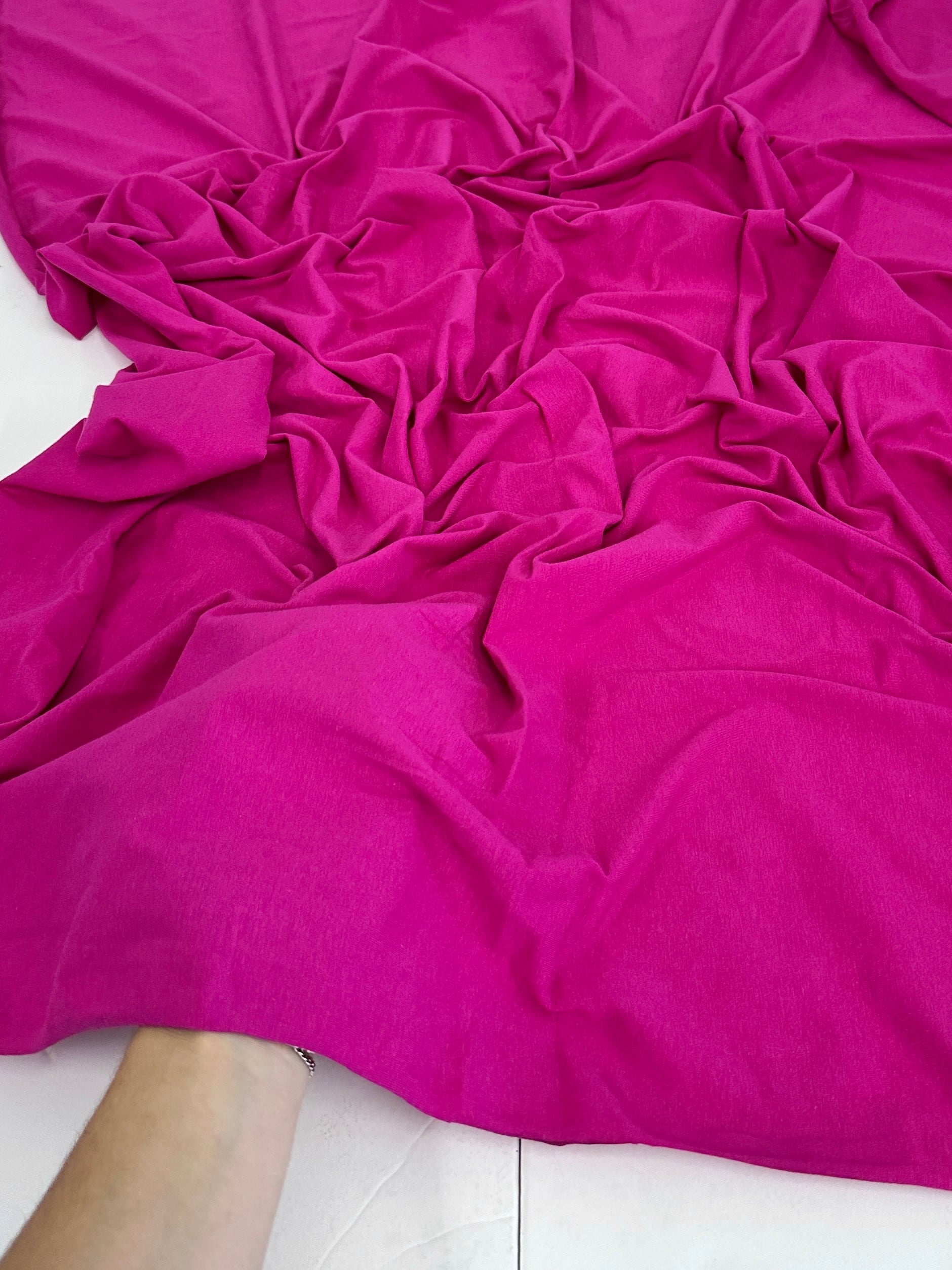 Fuchsia Cotton Jersey Spandex, shop fabrics online, sewing, fabric store, sewing store, cheap fabric store, kiki textiles, textile by the yard