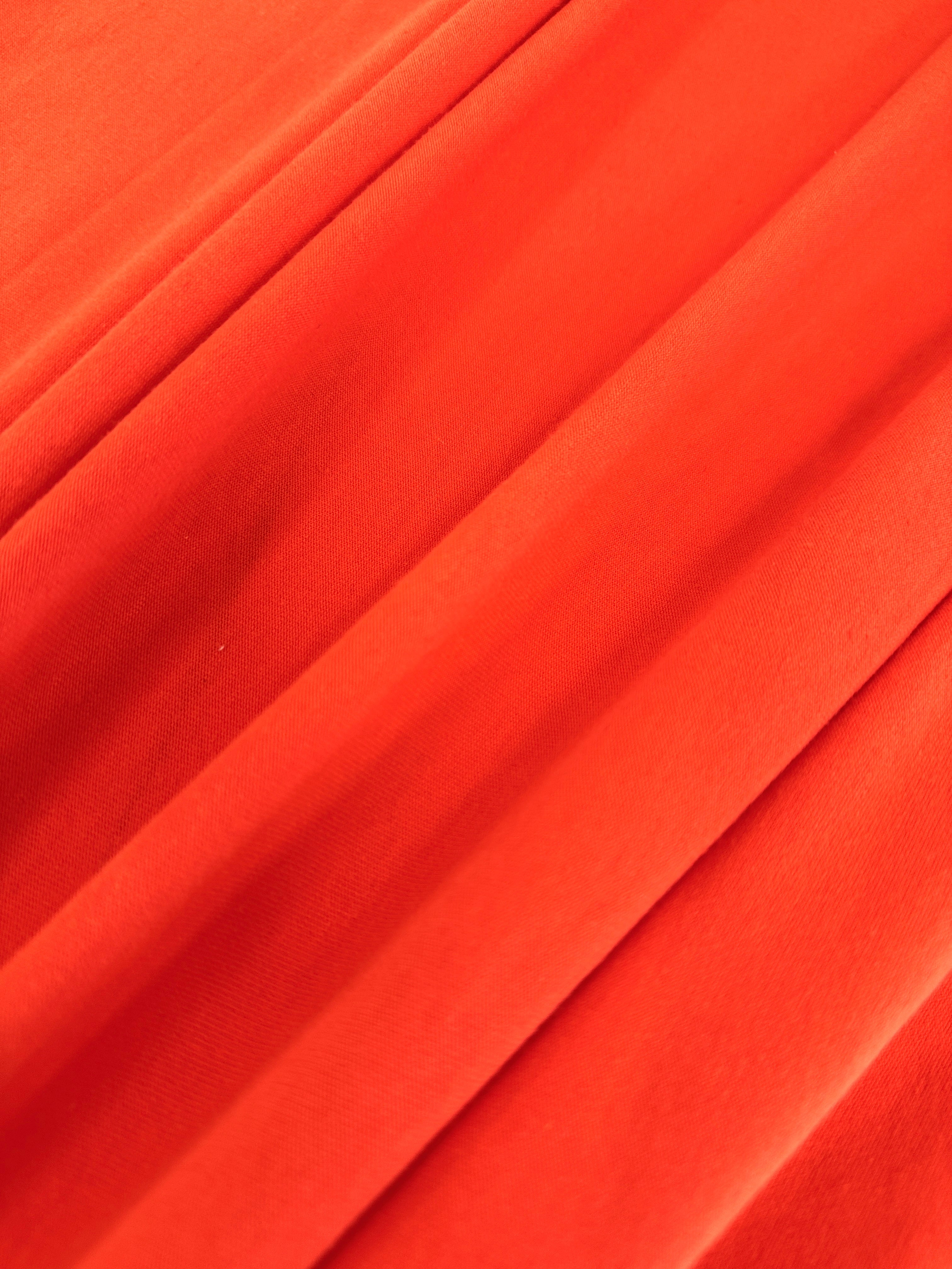 Orange Cotton Jersey Knit, Cotton Spandex, Shiny Spandex, Stretch Fabric, Cotton Jersey Spandex, Cotton Jersey, Jersey Spandex, Cotton fabric