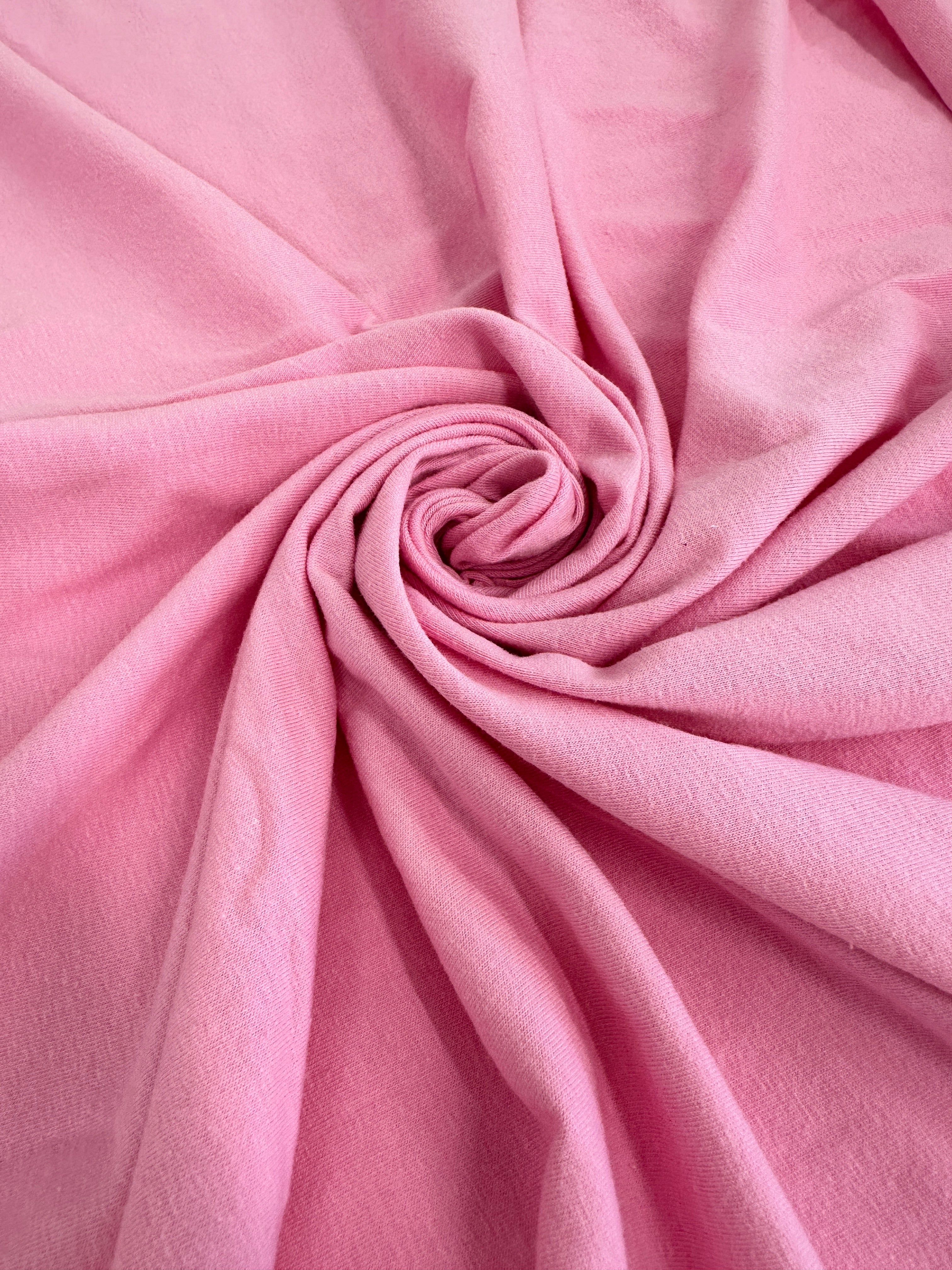 Baby Pink Cotton Jersey Knit, Cotton Spandex, Shiny Spandex, Stretch Fabric, Cotton Jersey Spandex, Cotton Jersey, Jersey Spandex, Cotton fabric