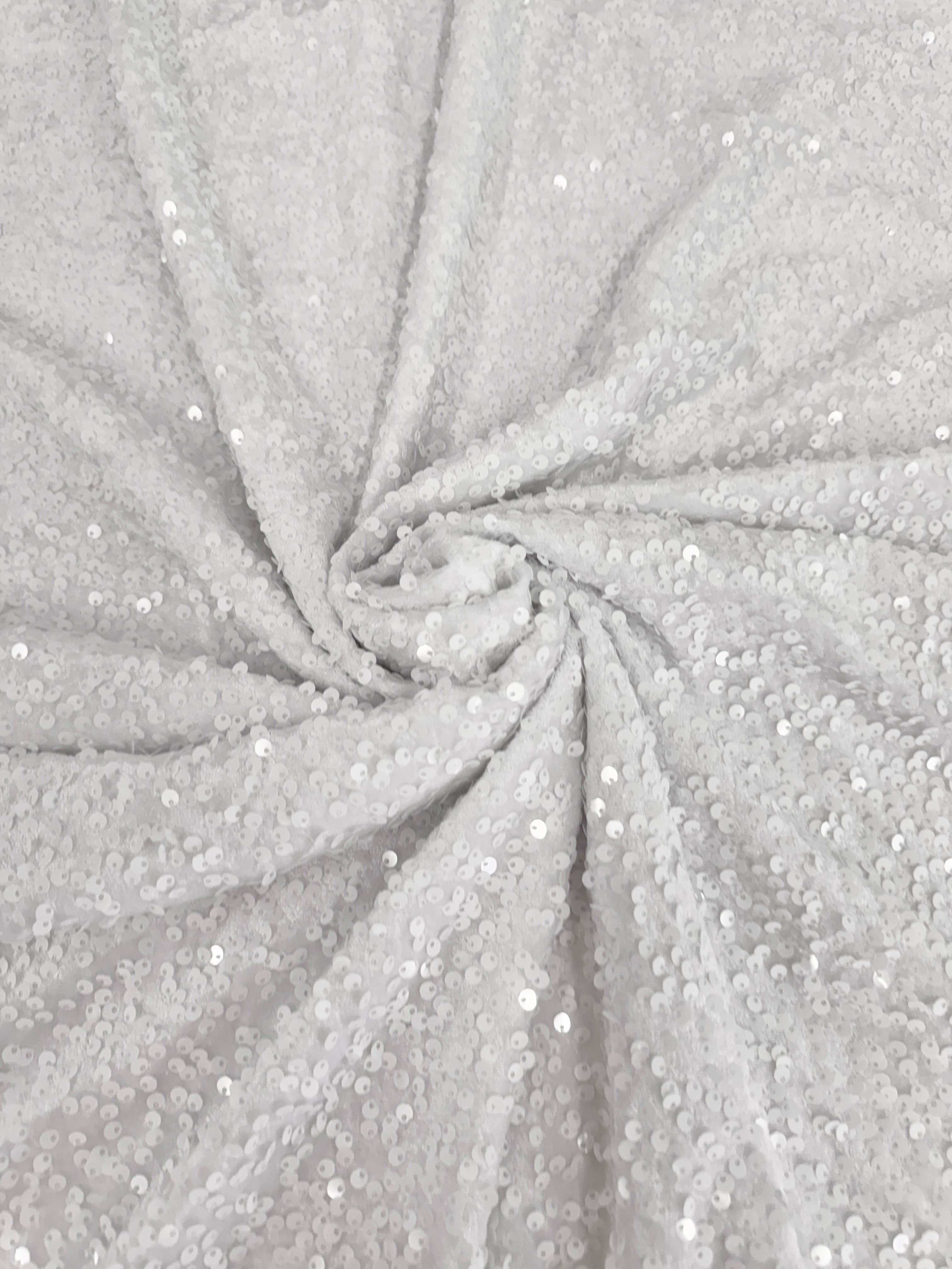 White Sequins Velvet, Shop Fabrics Online, Sewing, Fabric Store, Sewing Store, Cheap Fabric Store, Kiki Textiles, Textile by the Yard