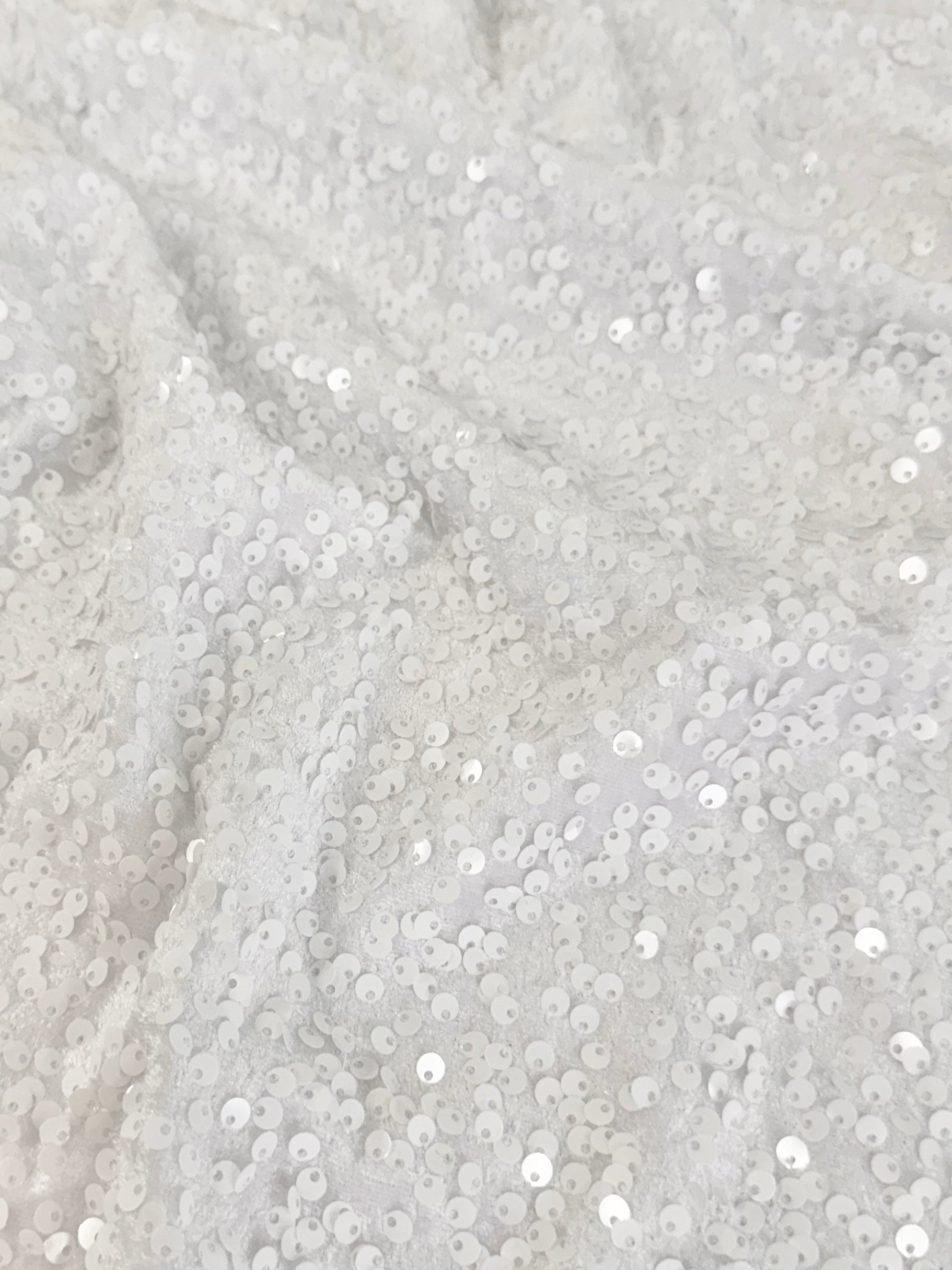 White Sequins Velvet, Sequin on velvet, Stretch Sequin Mesh, Stretch Sequin velvet for woman,  Stretch Sequin velvet for bride, Stretch Sequin velvet on discount, Stretch Sequin velvet online