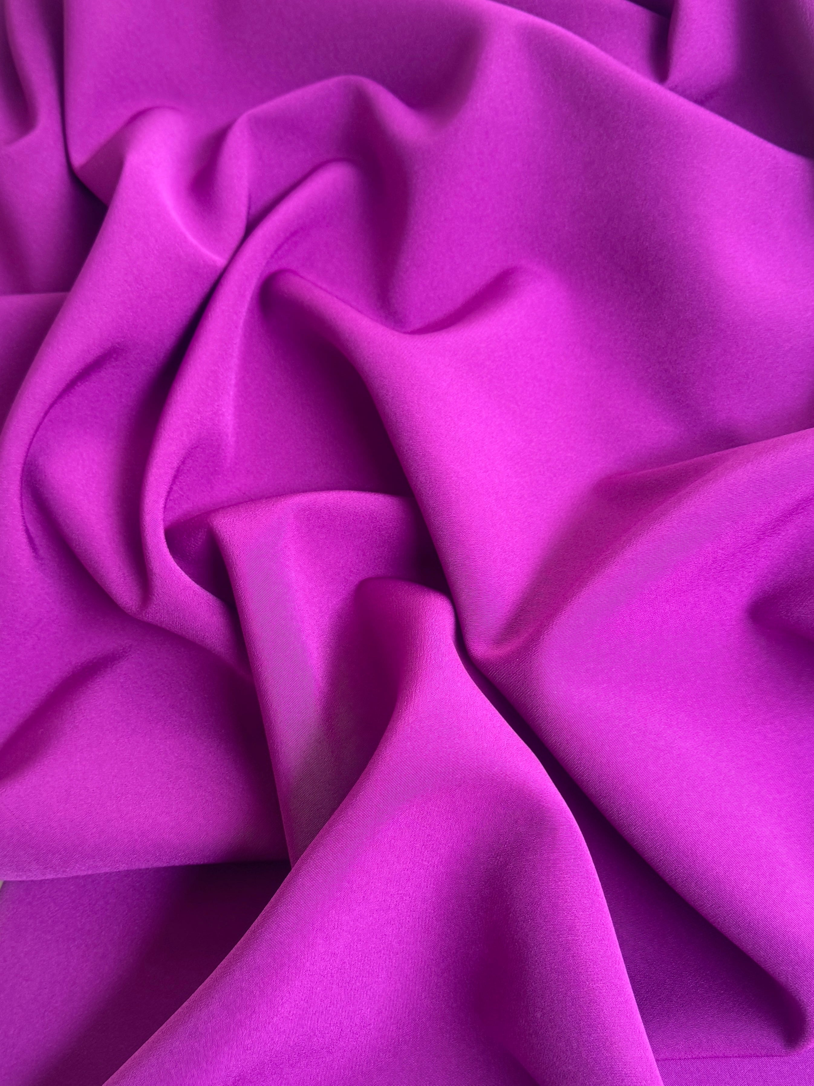 Magenta Stretch Crepe, Fabric Store, Sewing Store, Cheap Fabric Store, Kiki Textiles, Textile by the Yard