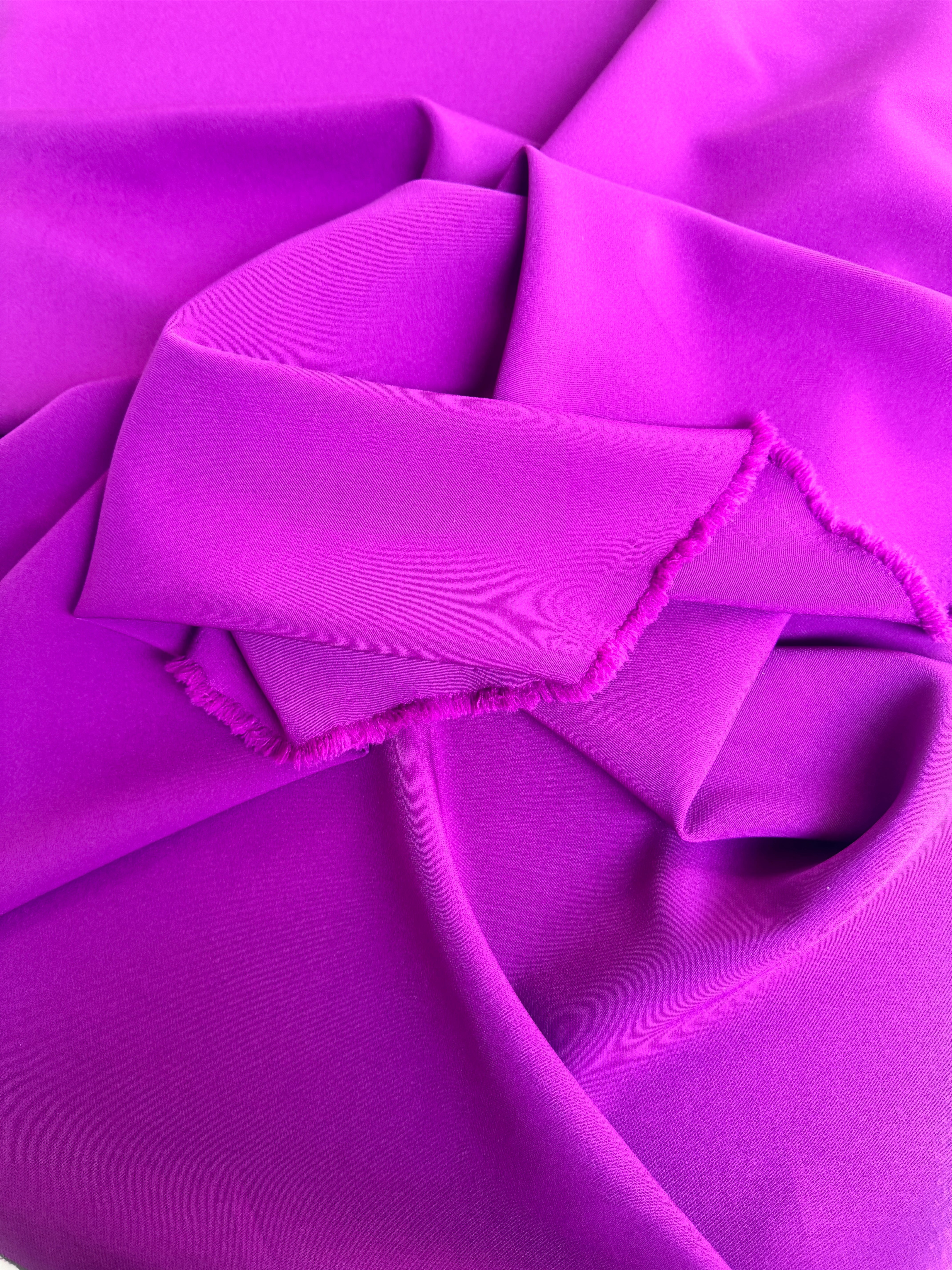 Magenta Stretch Crepe, Fabric Store, Sewing Store, Cheap Fabric Store, Kiki Textiles, Textile by the Yard