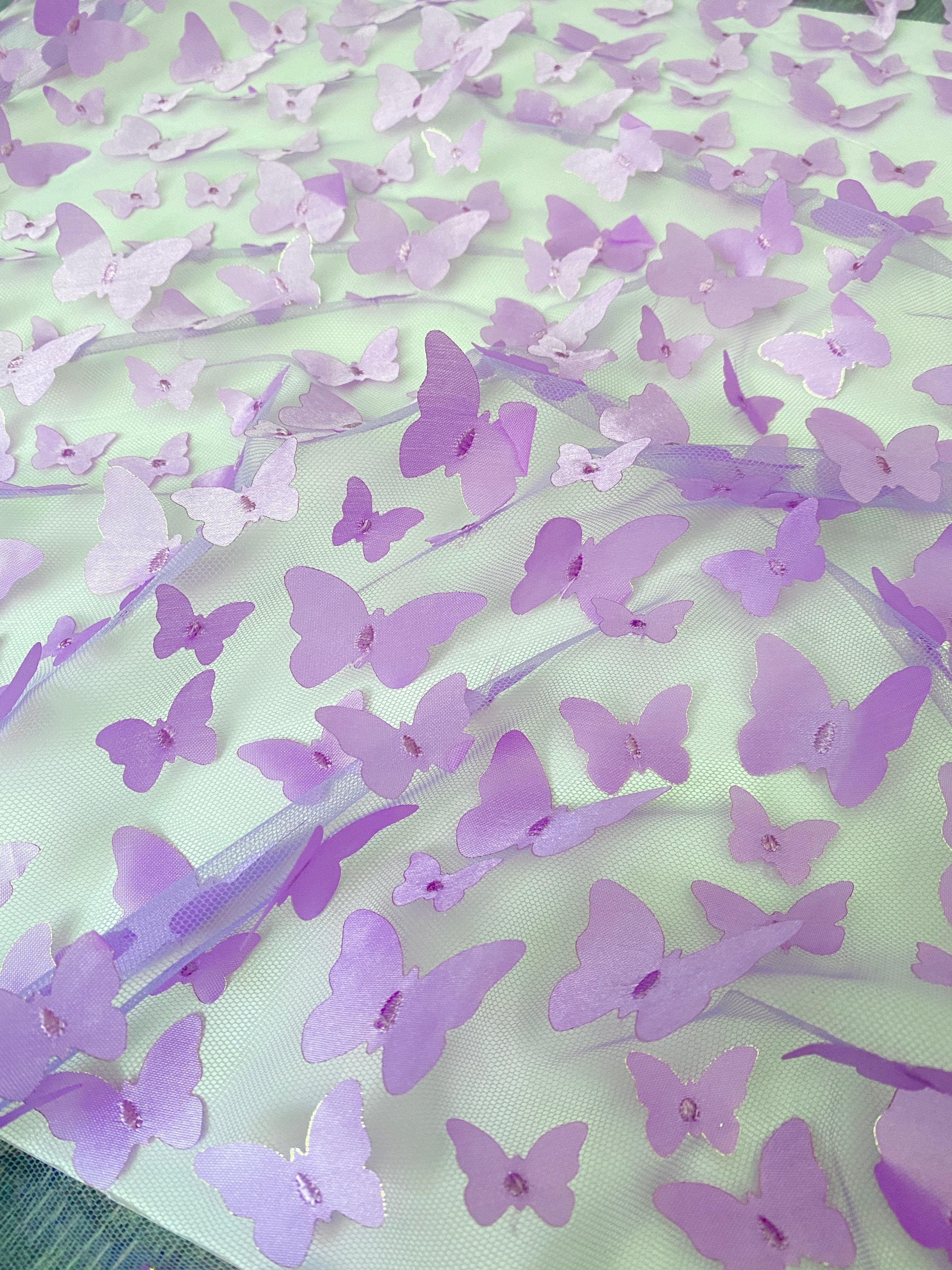 3D Lavender Butterflies