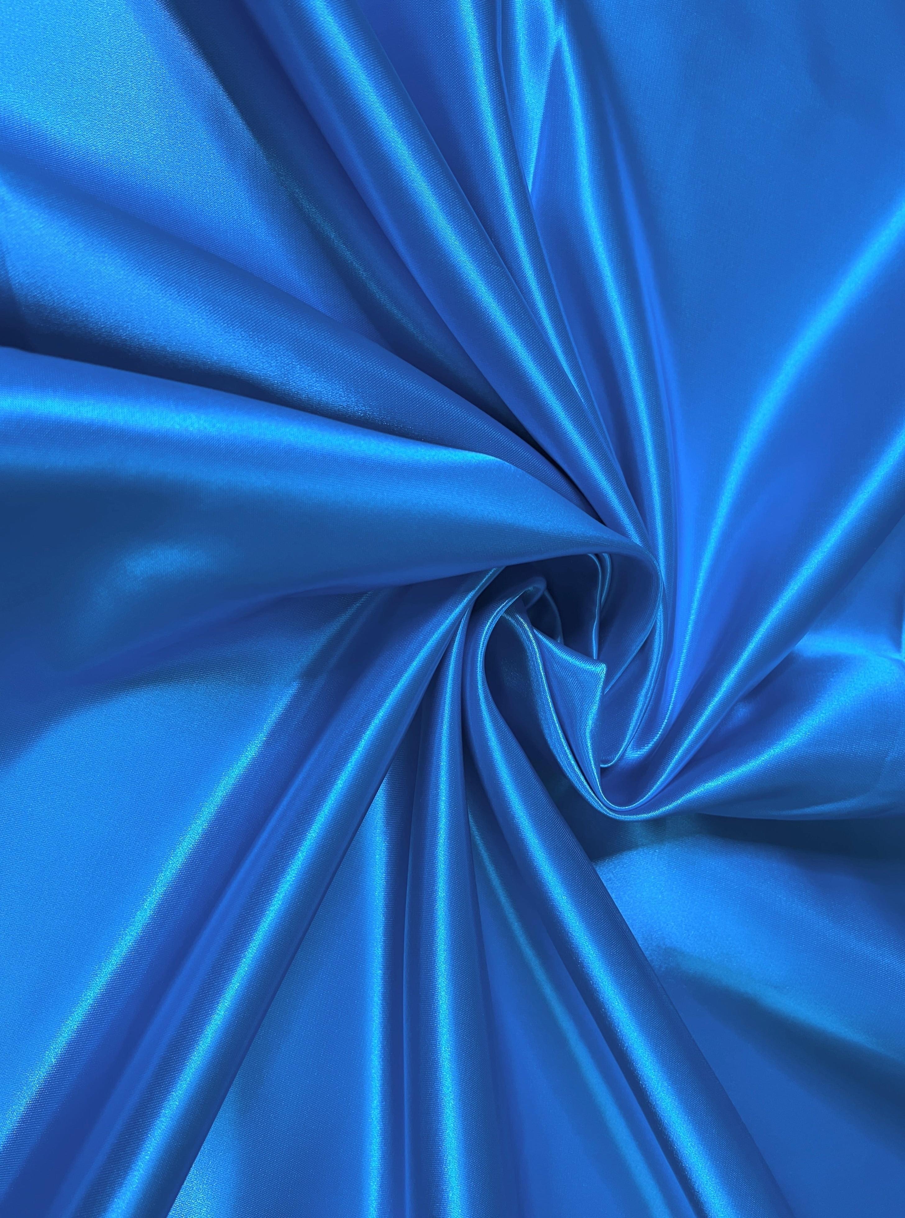 Aqua Blue Duchesse Satin