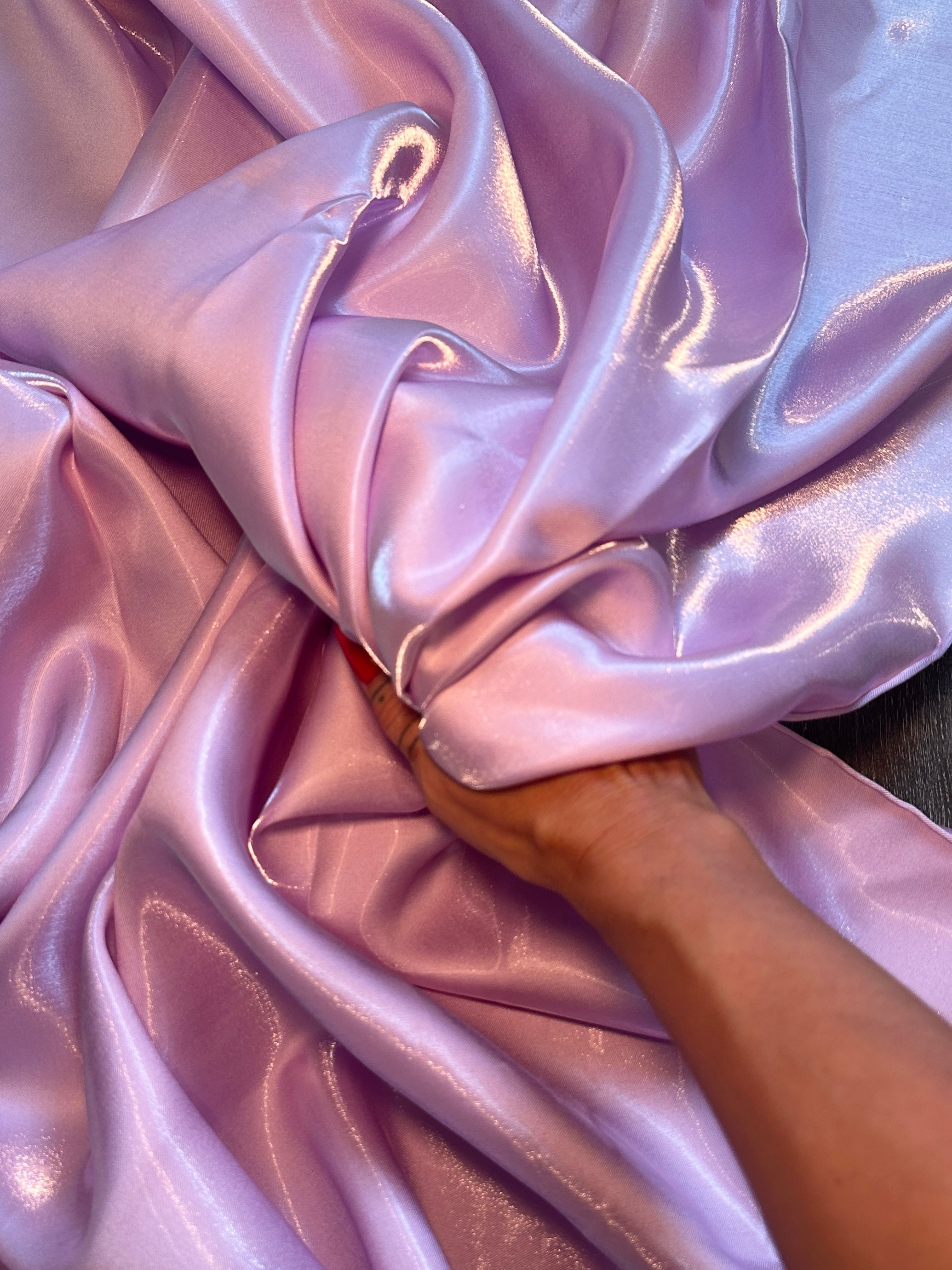 Lilac Liquid Bridal Satin, Fabric Store, Sewing Store, Cheap Fabric Store, Kiki Textiles, Textile by the Yard