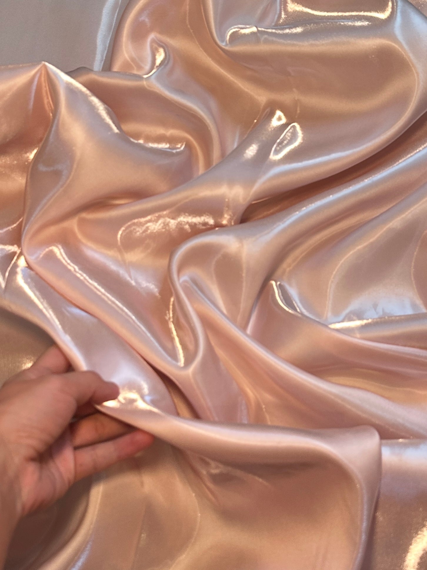 Blush Liquid Bridal Satin, Fabric Store, Sewing Store, Cheap Fabric Store, Kiki Textiles, Textile by the Yard