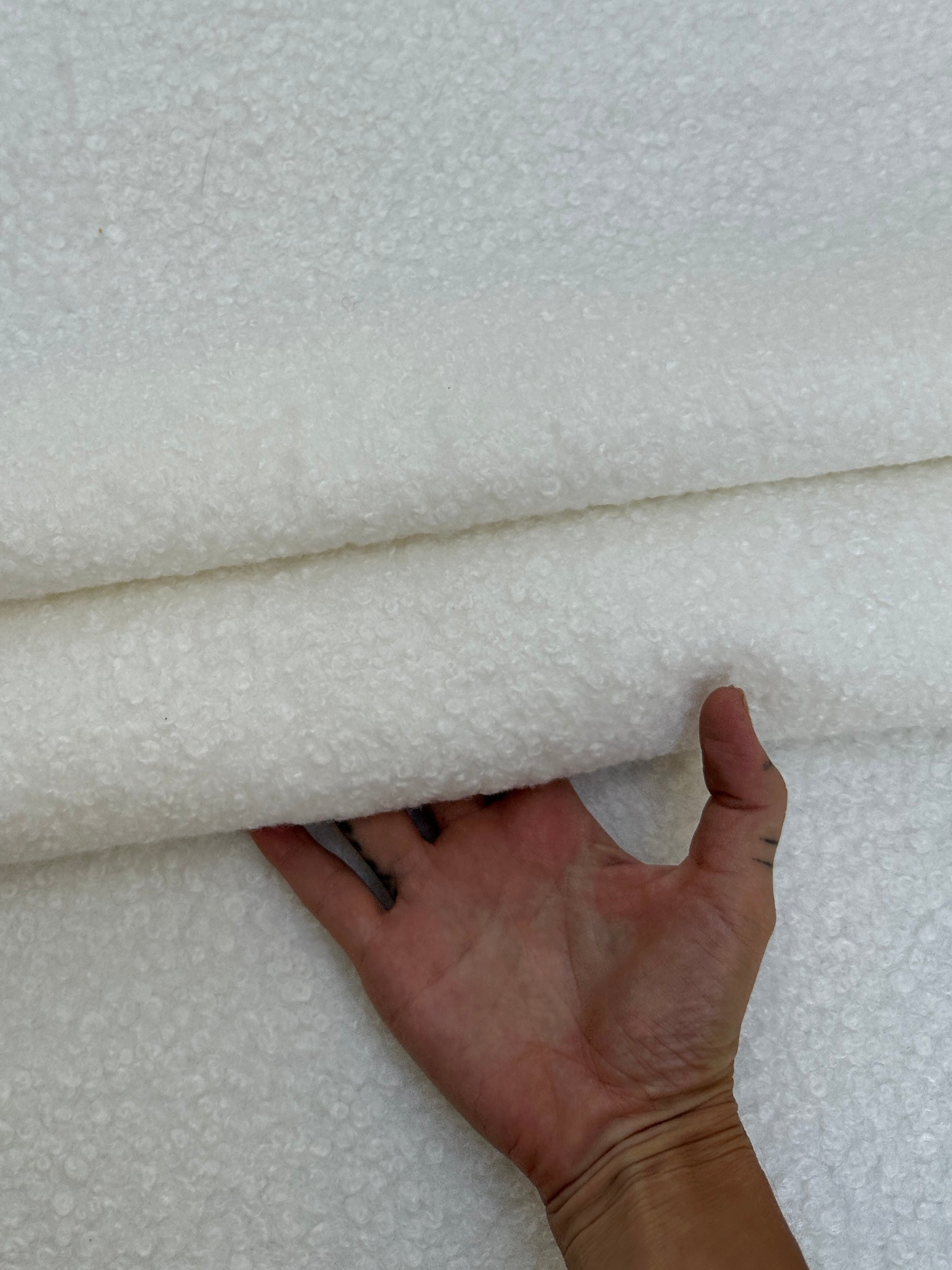 milk white Lamb Premium Faux Wool, bright white Faux Wool, white Faux Wool, Faux Wool for jacket, premium Faux Wool, Faux Wool for winter, winter collection, Faux Wool on sale, Faux Wool in low price