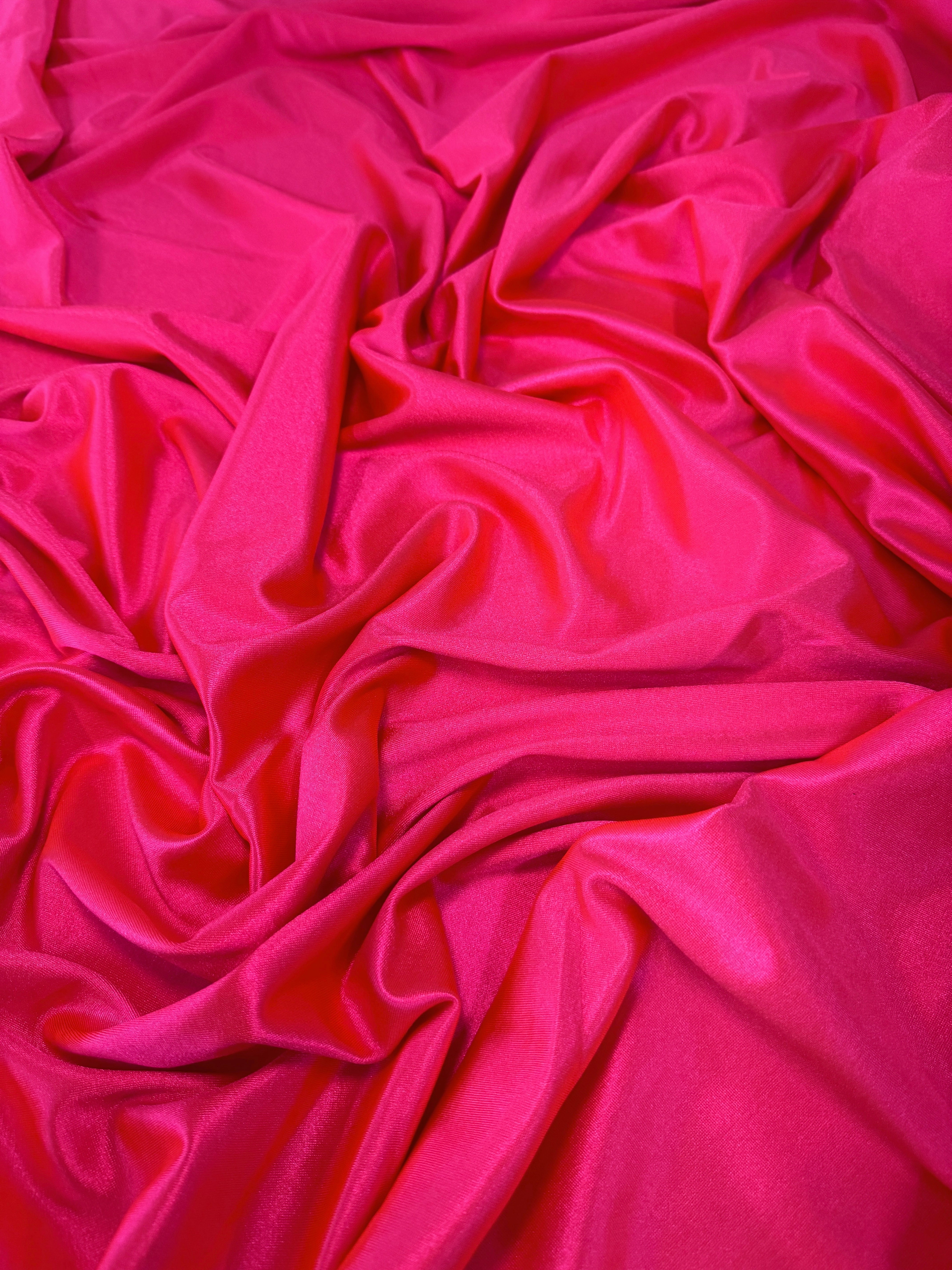 Fuchsia Neon Shiny Nylon Spandex, Fuchsia Spandex, Nylon Spandex, Shiny Spandex,Stretch Fabric, 4 way stretch fabric, Fabric on Sale, Activewear Fabric, Polyester Fabric, Leggings yoga spandex