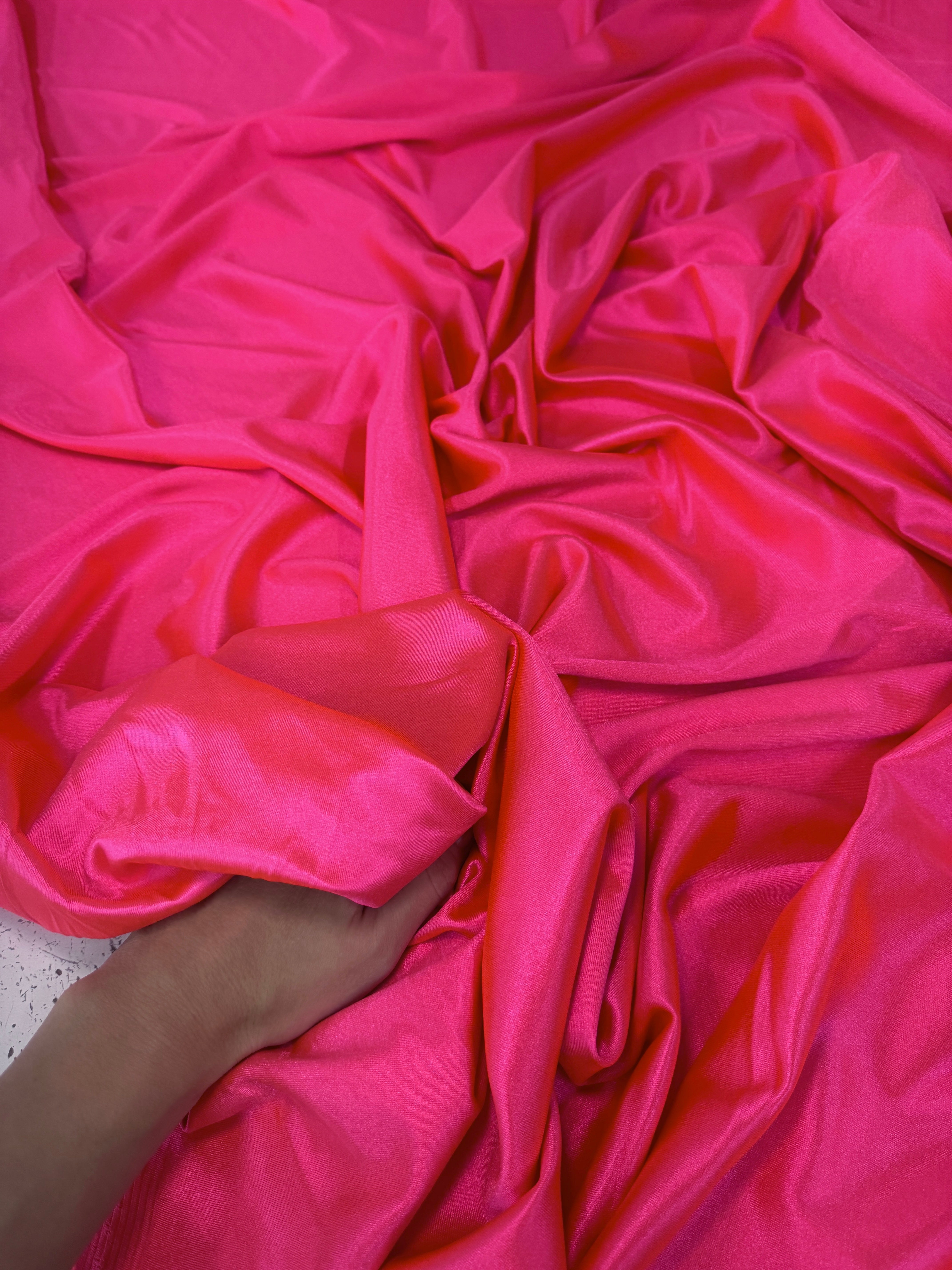 Fuchsia Neon Shiny Nylon Spandex,online textile store, sewing, fabric store, sewing store, cheap fabric store, kiki textiles