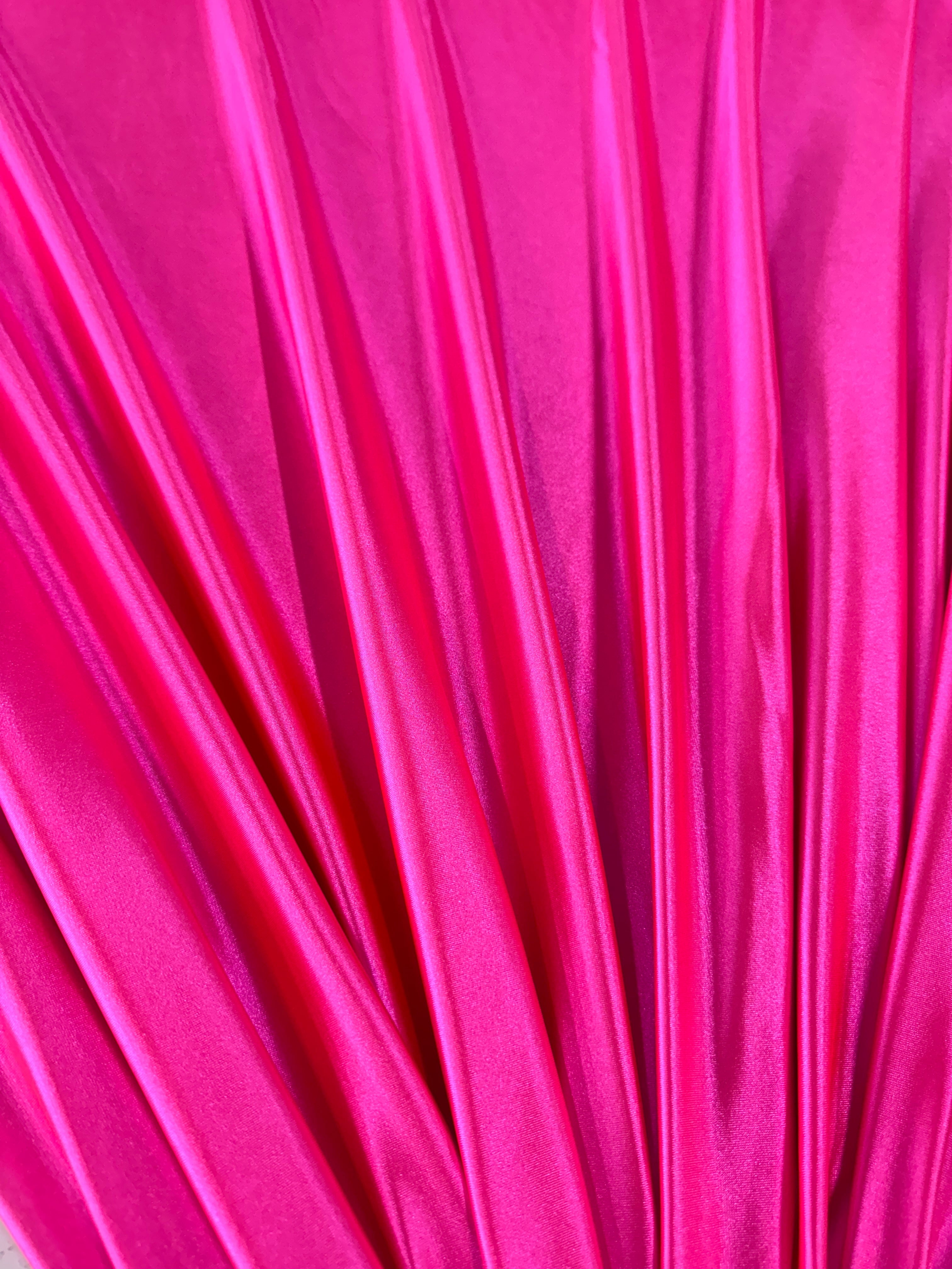 Hot Pink Shiny Nylon Spandex, Hot Pink Spandex, Nylon Spandex, Shiny Spandex,Stretch Fabric, 4 way stretch fabric, Fabric on Sale, Activewear Fabric, Polyester Fabric, Leggings yoga spandex