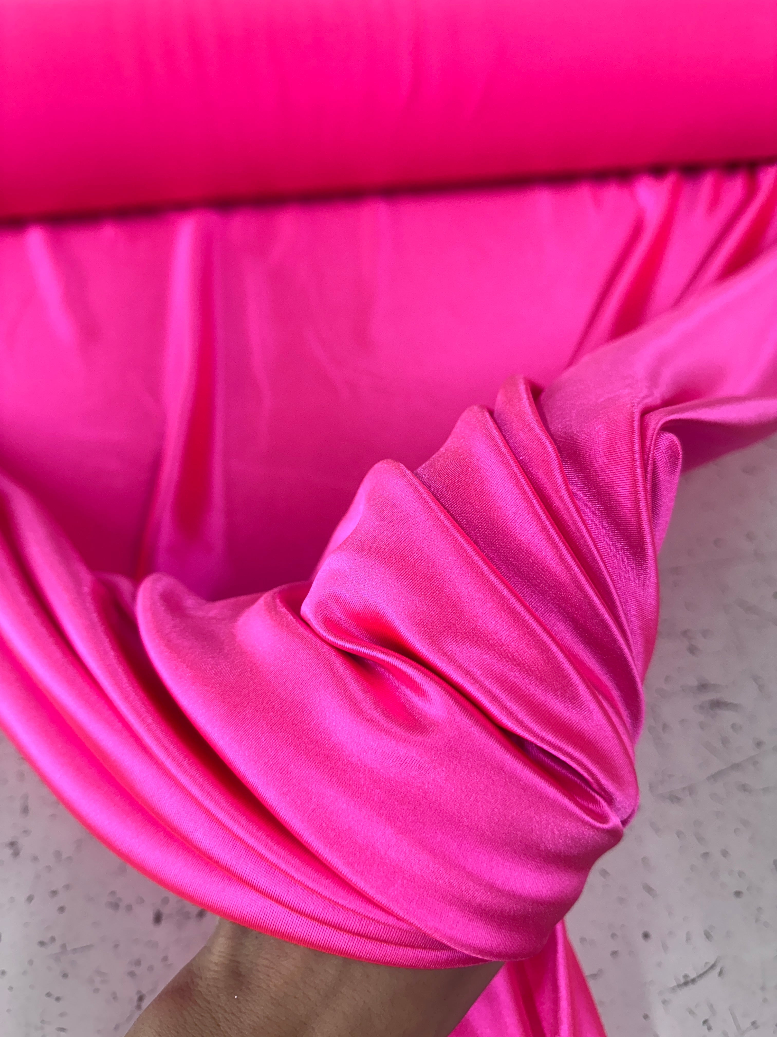 Hot Pink Shiny Nylon Spandex, Hot Pink Spandex, Nylon Spandex, Shiny Spandex,Stretch Fabric, 4 way stretch fabric, Fabric on Sale, Activewear Fabric, Polyester Fabric, Leggings yoga spandex