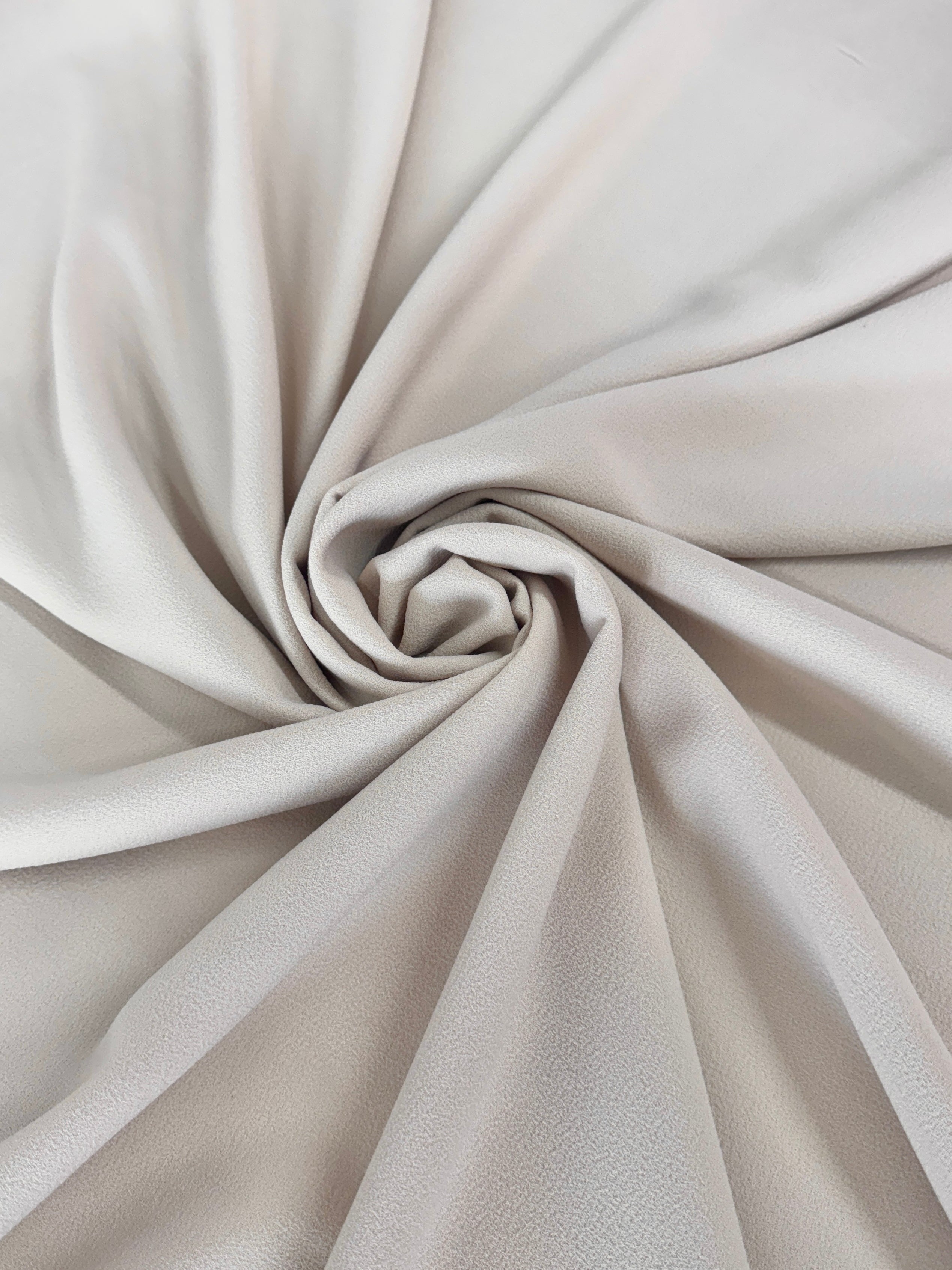 Cream Bubble Textured Stretch Crepe, Cream stretch crepe, Stretch textured fabric, Premium stretch crepe, Crepe for bride,Textured crepe for woman, Crepe in low price, Stretch crepe fabric