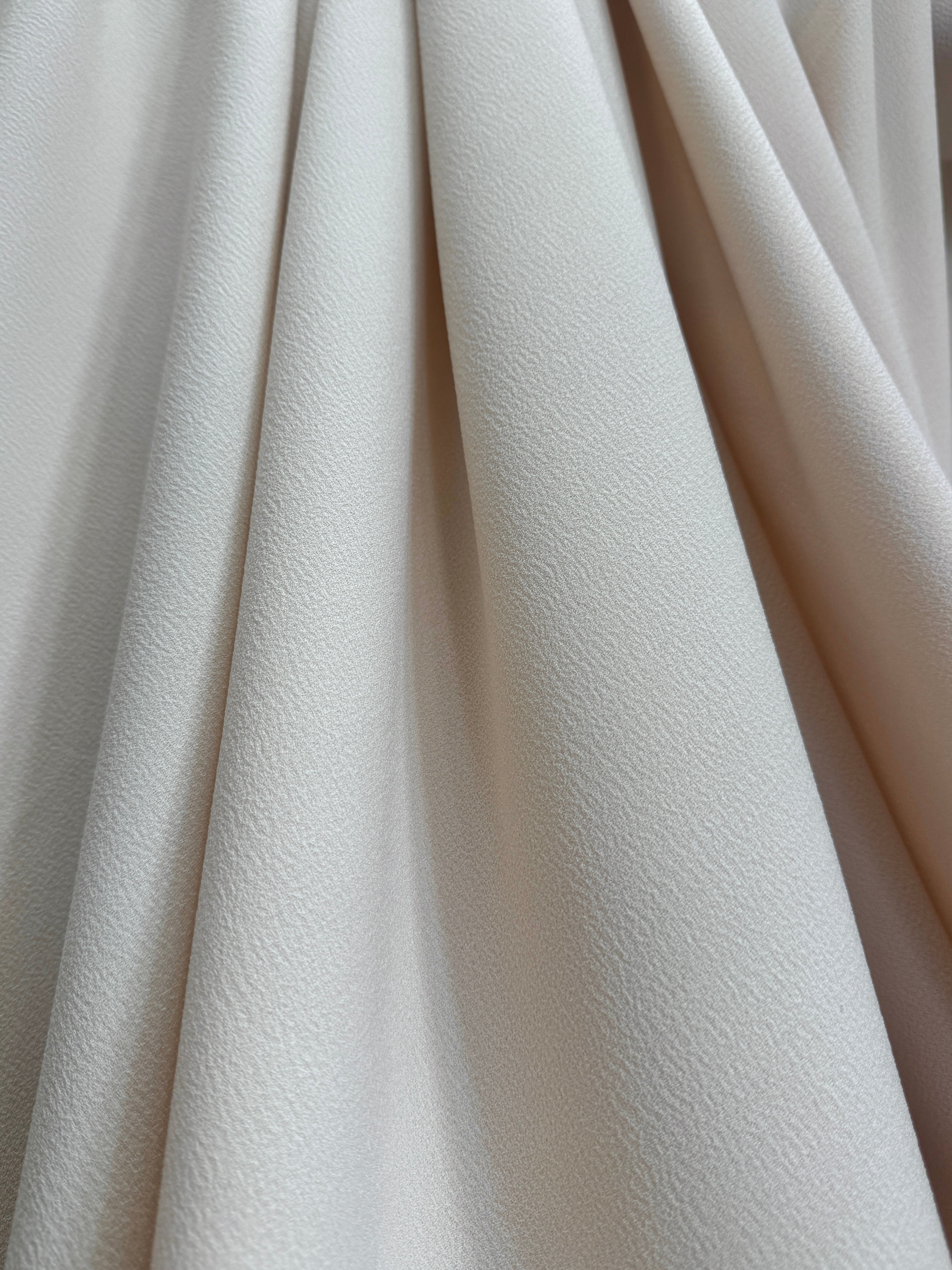 Cream Bubble Textured Stretch Crepe, online textile store, sewing, fabric store, sewing store, cheap fabric store, kiki textiles