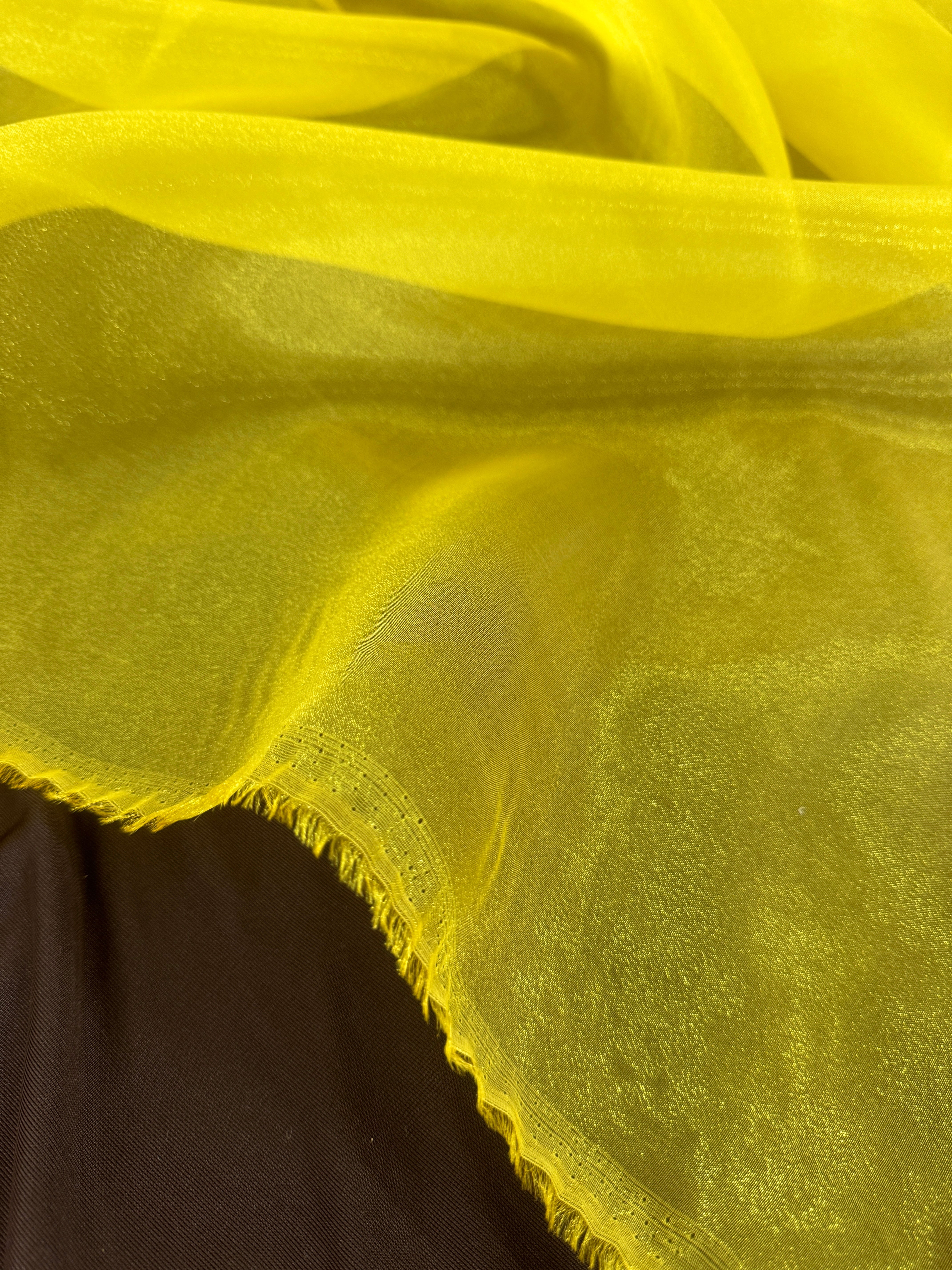 Yellow Crystal Organza, online textile store, sewing, fabric store, sewing store, cheap fabric store, kiki textiles