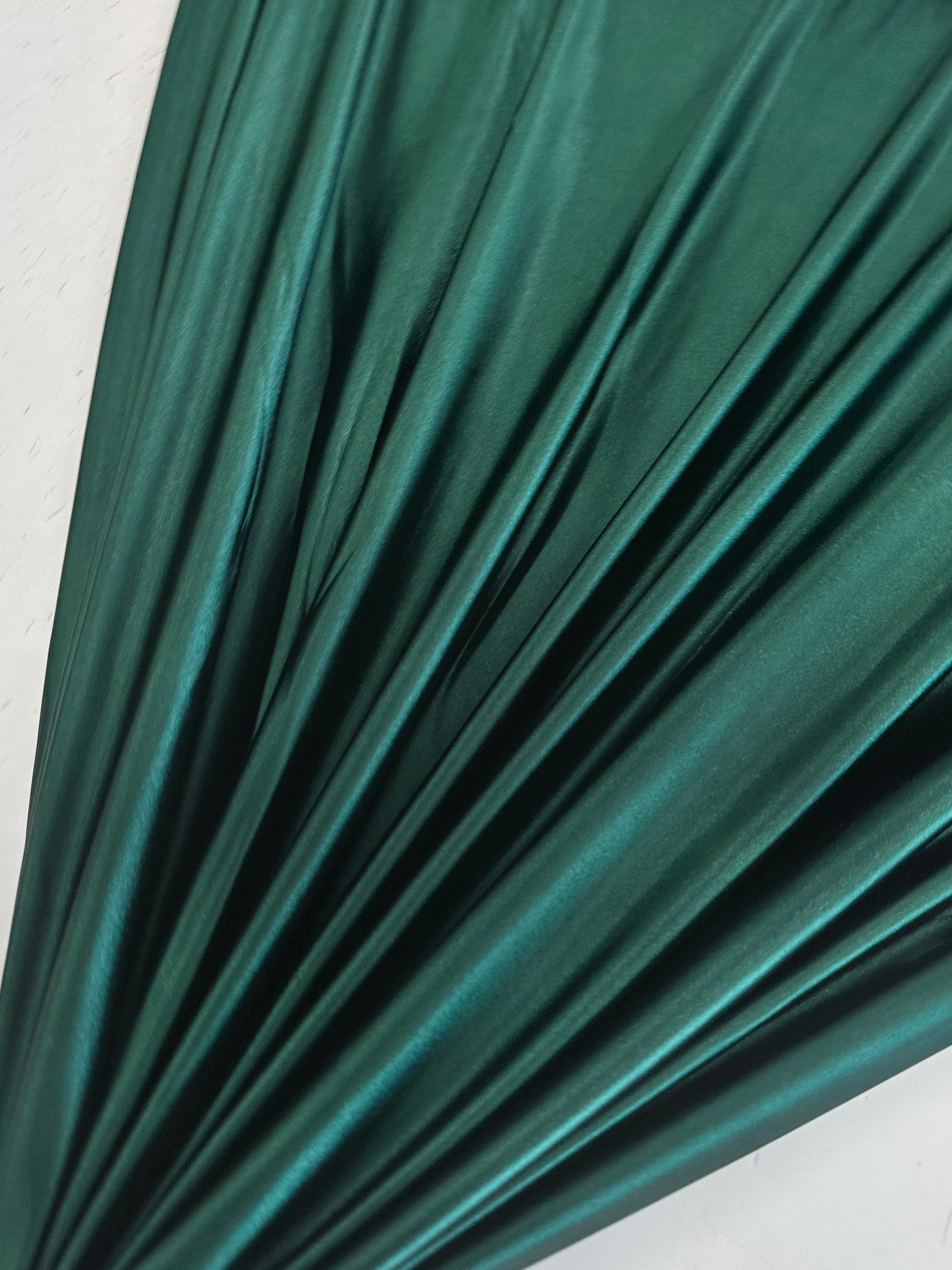 Hunter Green Shiny Nylon Spandex, shop fabrics online, sewing, fabric store, sewing store, cheap fabric store, kiki textiles, textile by the yard