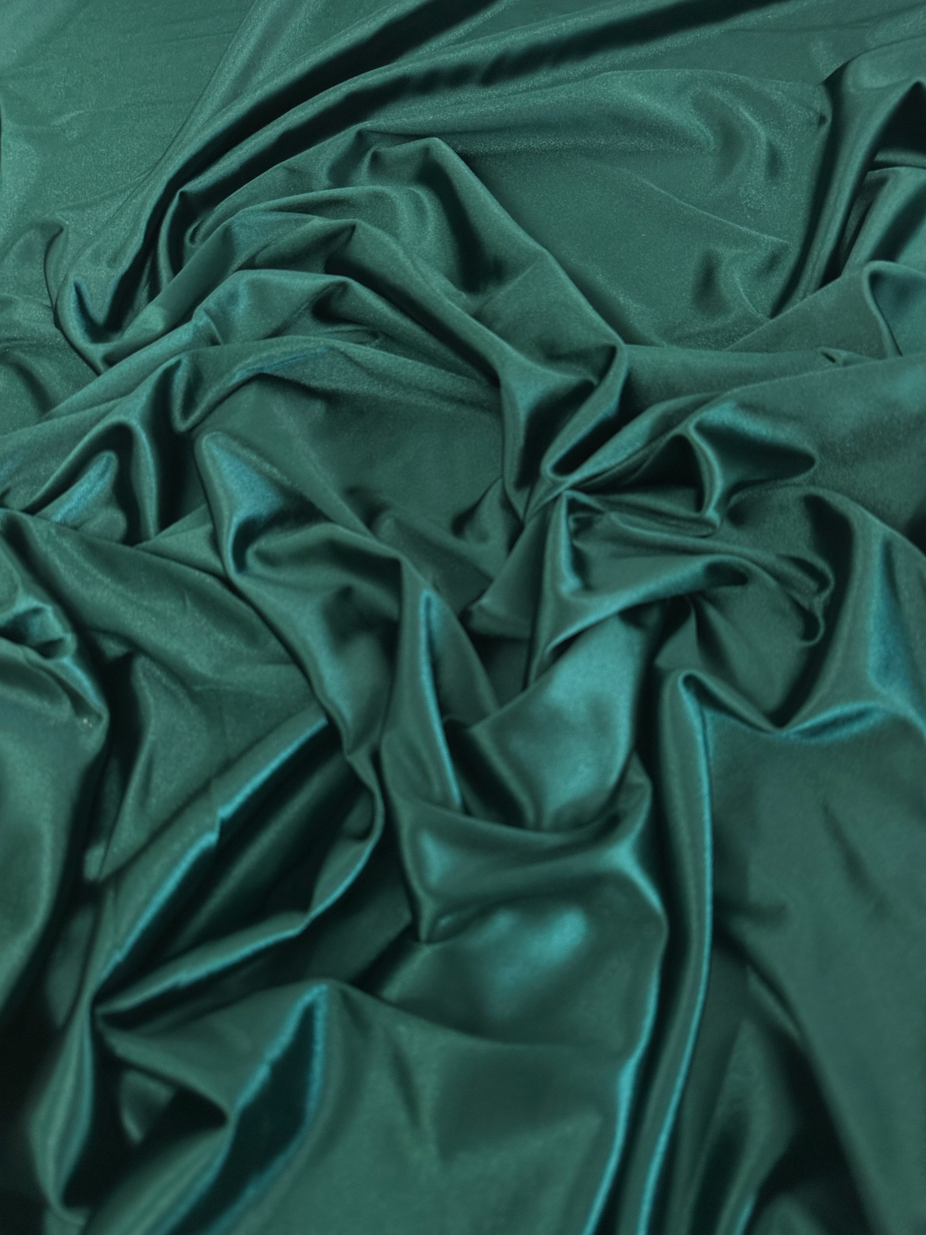 Hunter Green Shiny Nylon Spandex, shop fabrics online, sewing, fabric store, sewing store, cheap fabric store, kiki textiles, textile by the yard