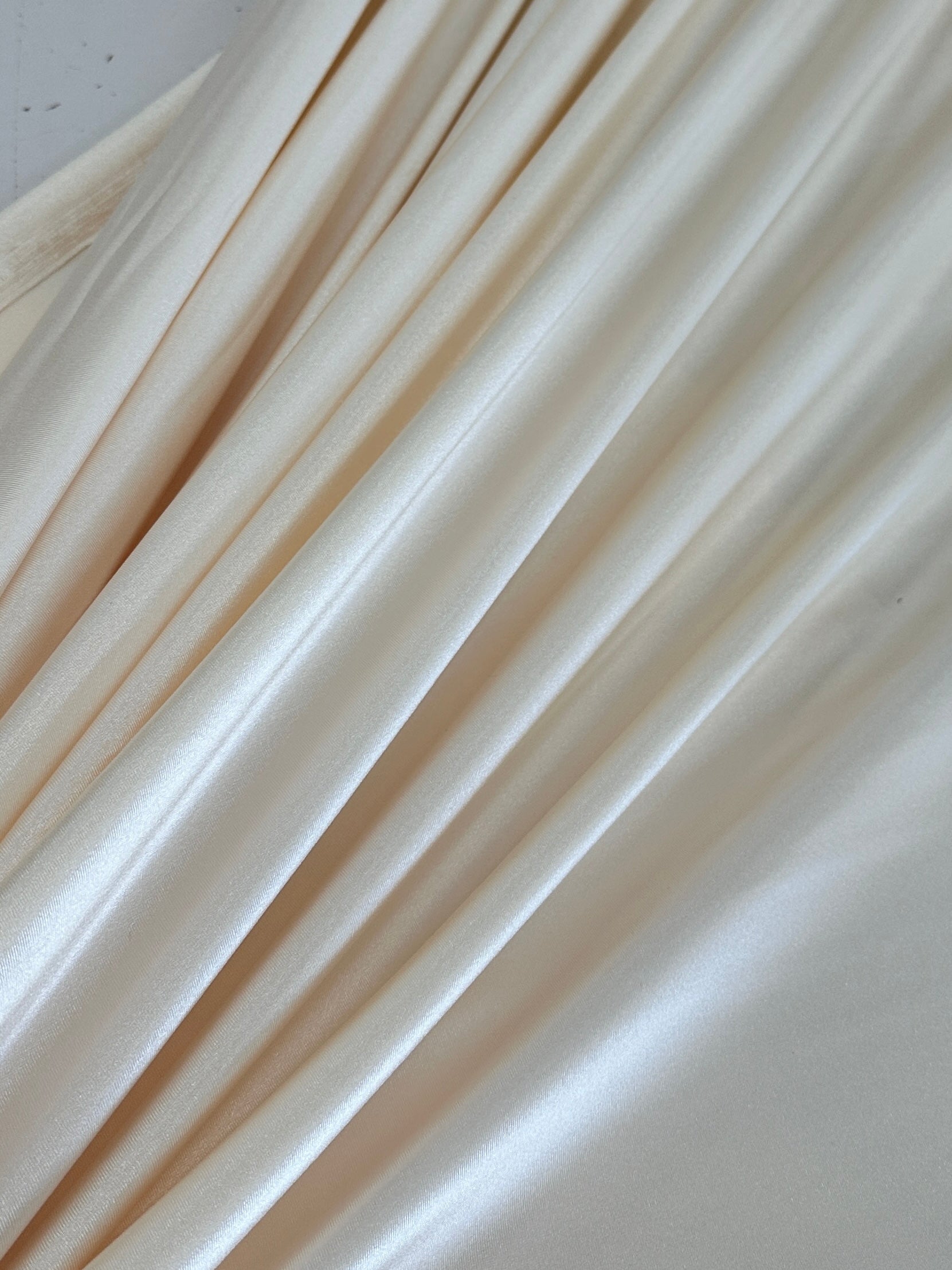 Cream Shiny Nylon Spandex, shop fabrics online, sewing, fabric store, sewing store, cheap fabric store, kiki textiles, textile by the yard