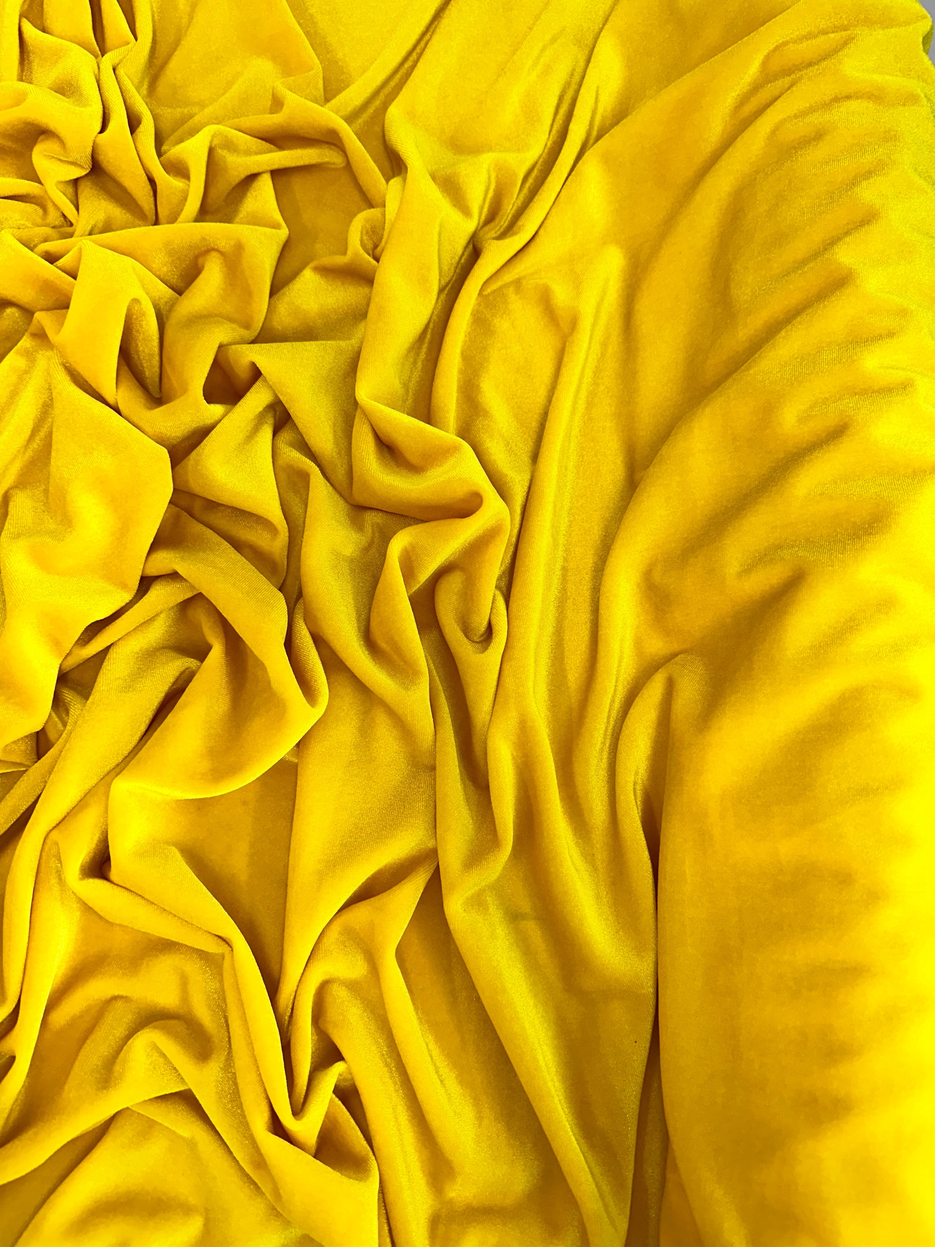 Yellow Stretch Velvet, Shop Fabrics Online, Sewing, Fabric Store, Sewing Store, Cheap Fabric Store, Kiki Textiles, Textile by the Yard