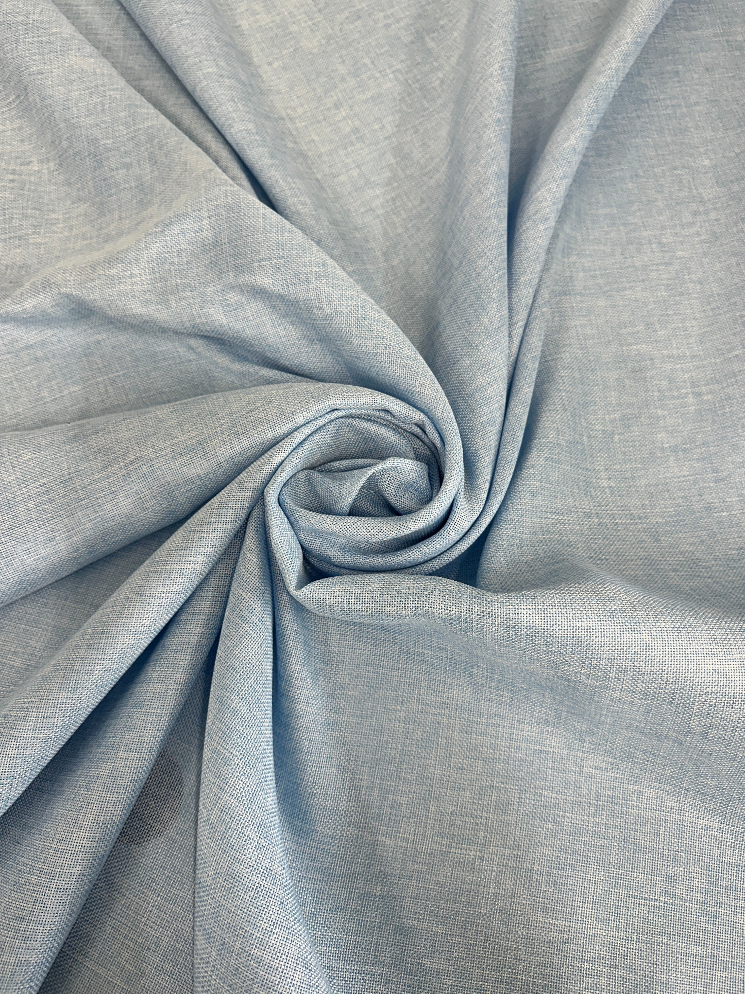 Baby Blue Faux Linen, Faux Linen, Linen Fabric by Yard, Linen Fabric, Linen Material, Premium Linen, Durable Fabric, Home Decor Fabric