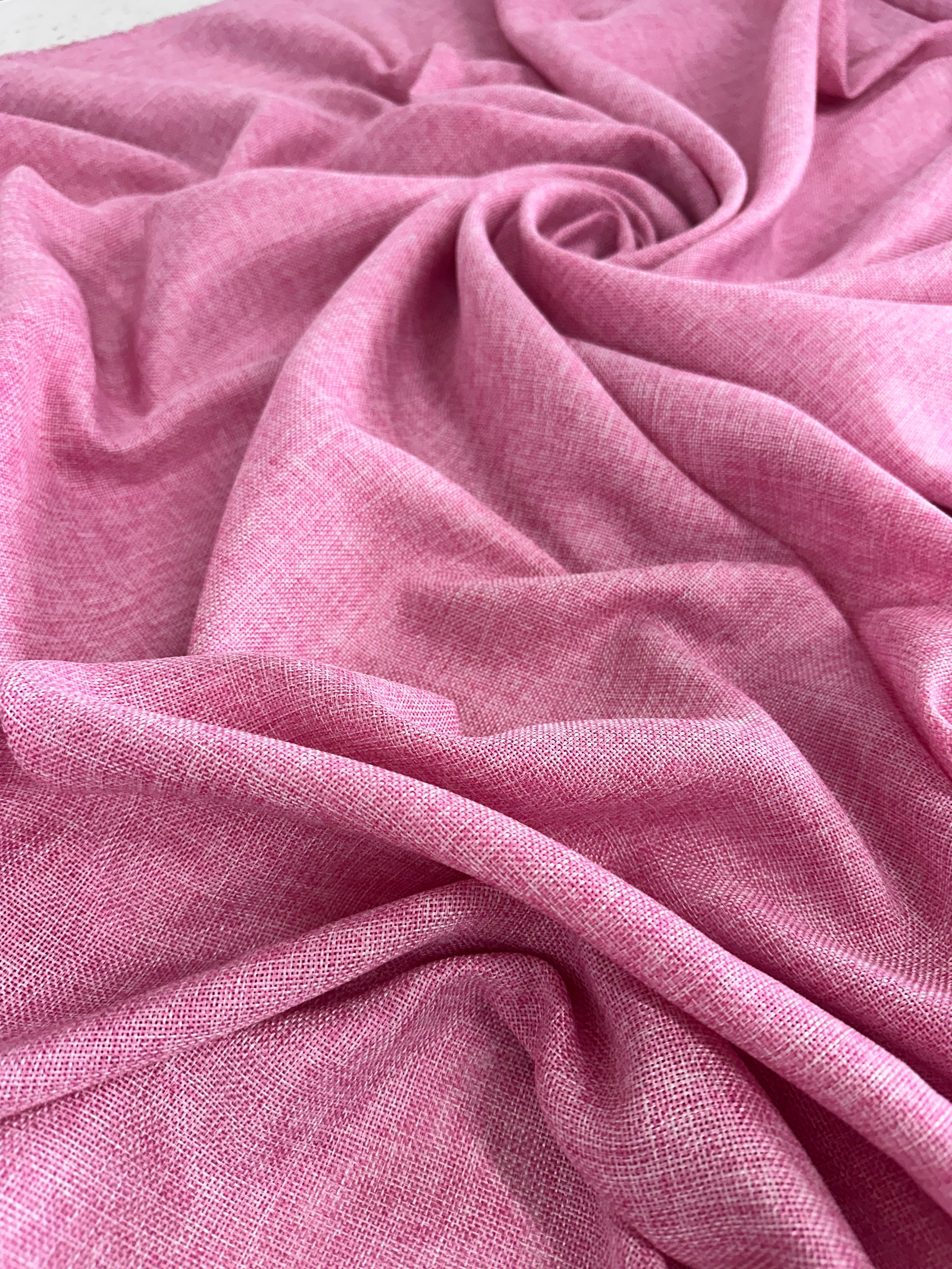 Baby Pink Faux Linen, Faux Linen, Linen Fabric by Yard, Linen Fabric, Linen Material, Premium Linen, Durable Fabric, Home Decor Fabric