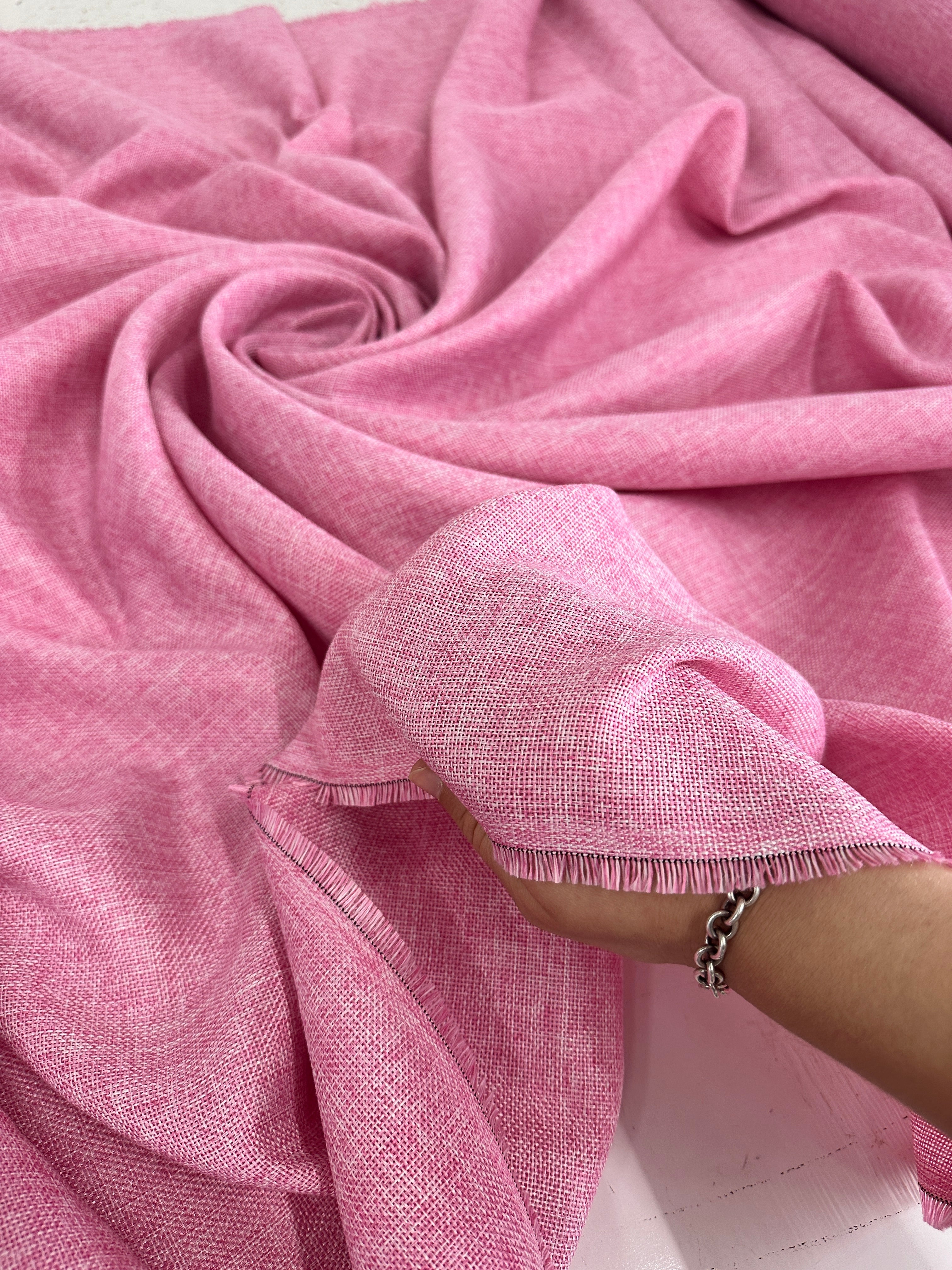 Baby Pink Faux Linen, Shop Fabrics Online, Sewing, Fabric Store, Sewing Store, Cheap Fabric Store, Kiki Textiles, Textile by the Yard