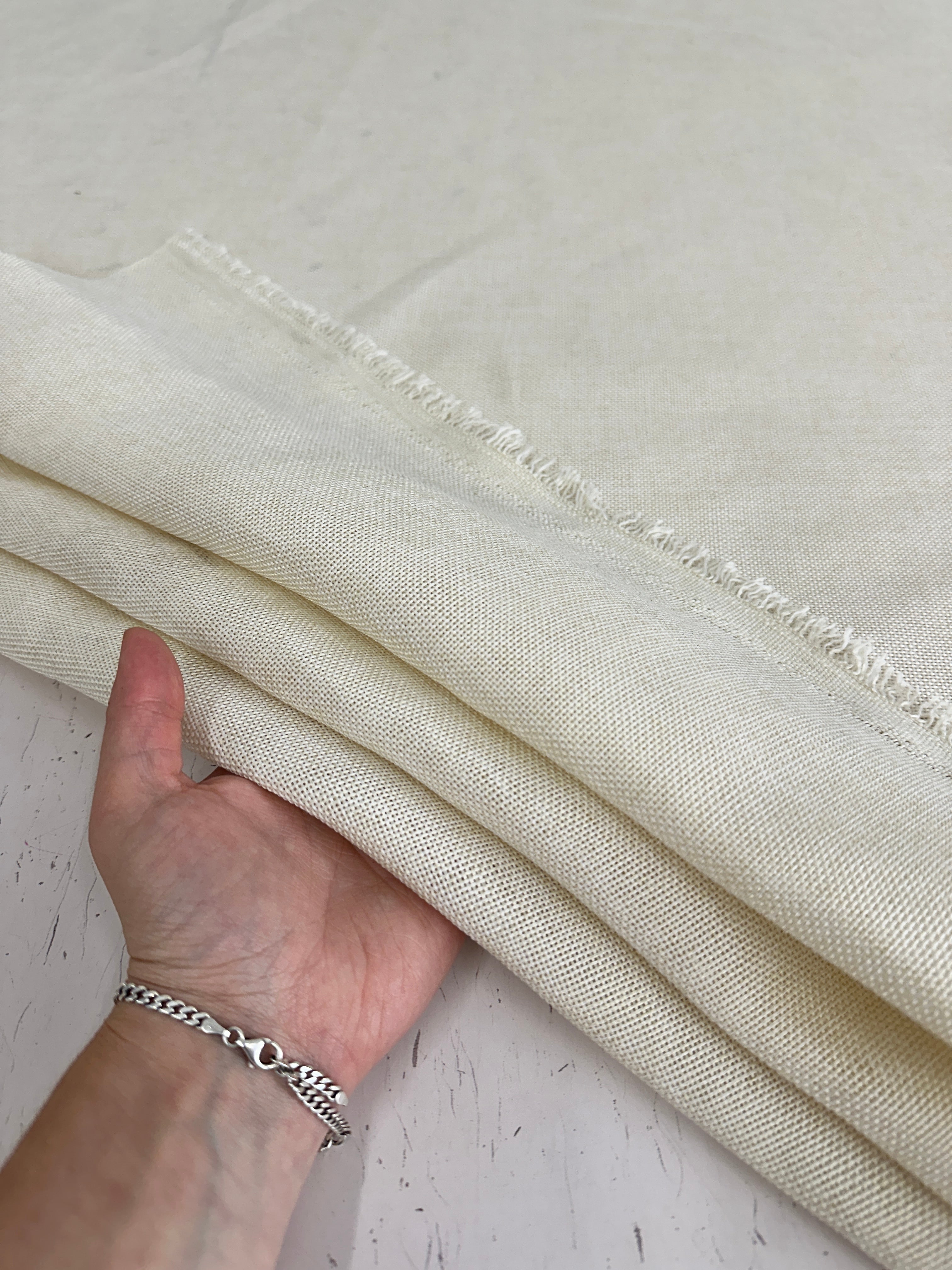 Ivory Faux Linen, Faux Linen, Linen Fabric by Yard, Linen Fabric, Linen Material, Premium Linen, Durable Fabric, Home Decor Fabric