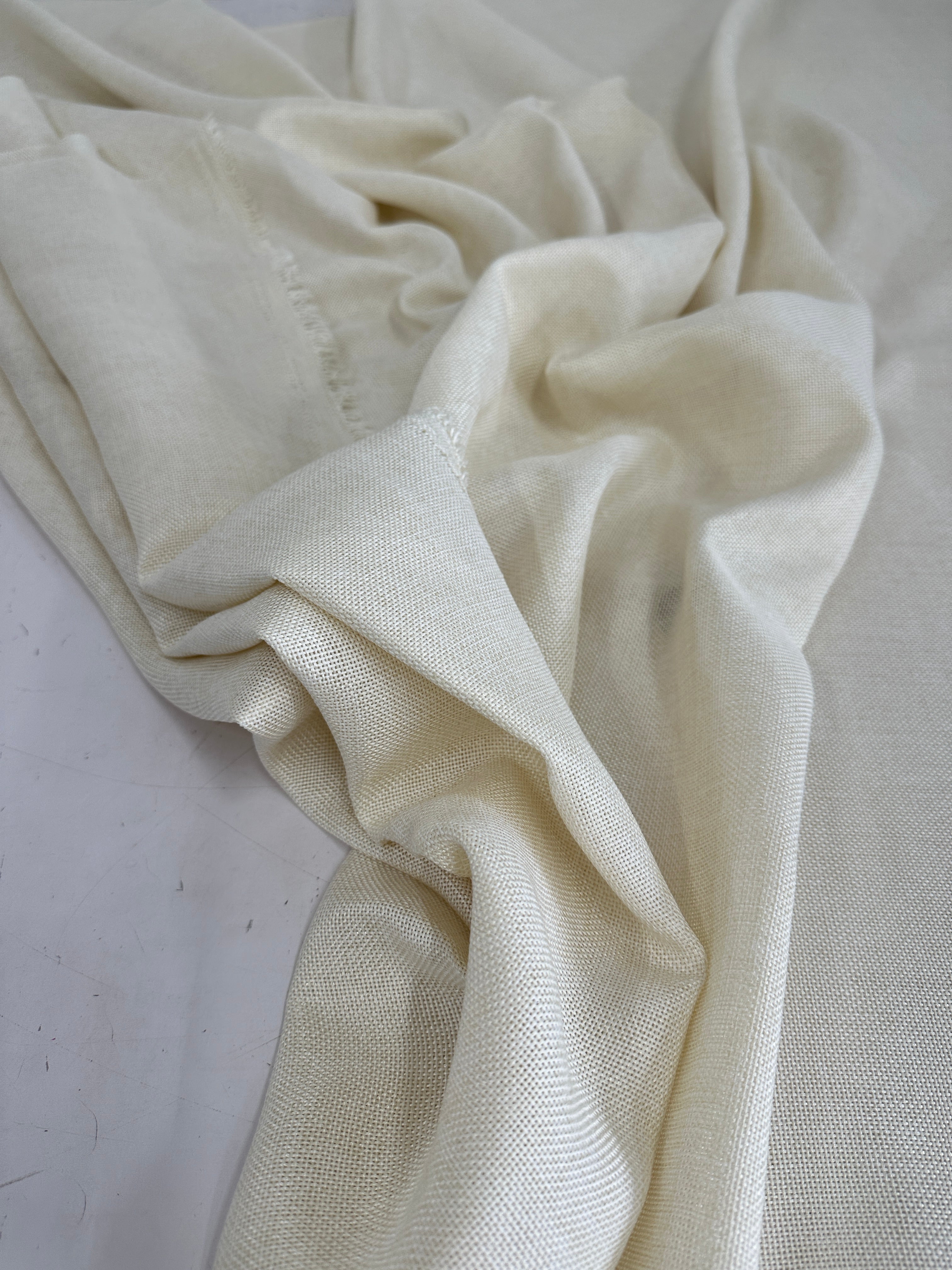 Ivory Faux Linen, Faux Linen, Linen Fabric by Yard, Linen Fabric, Linen Material, Premium Linen, Durable Fabric, Home Decor Fabric