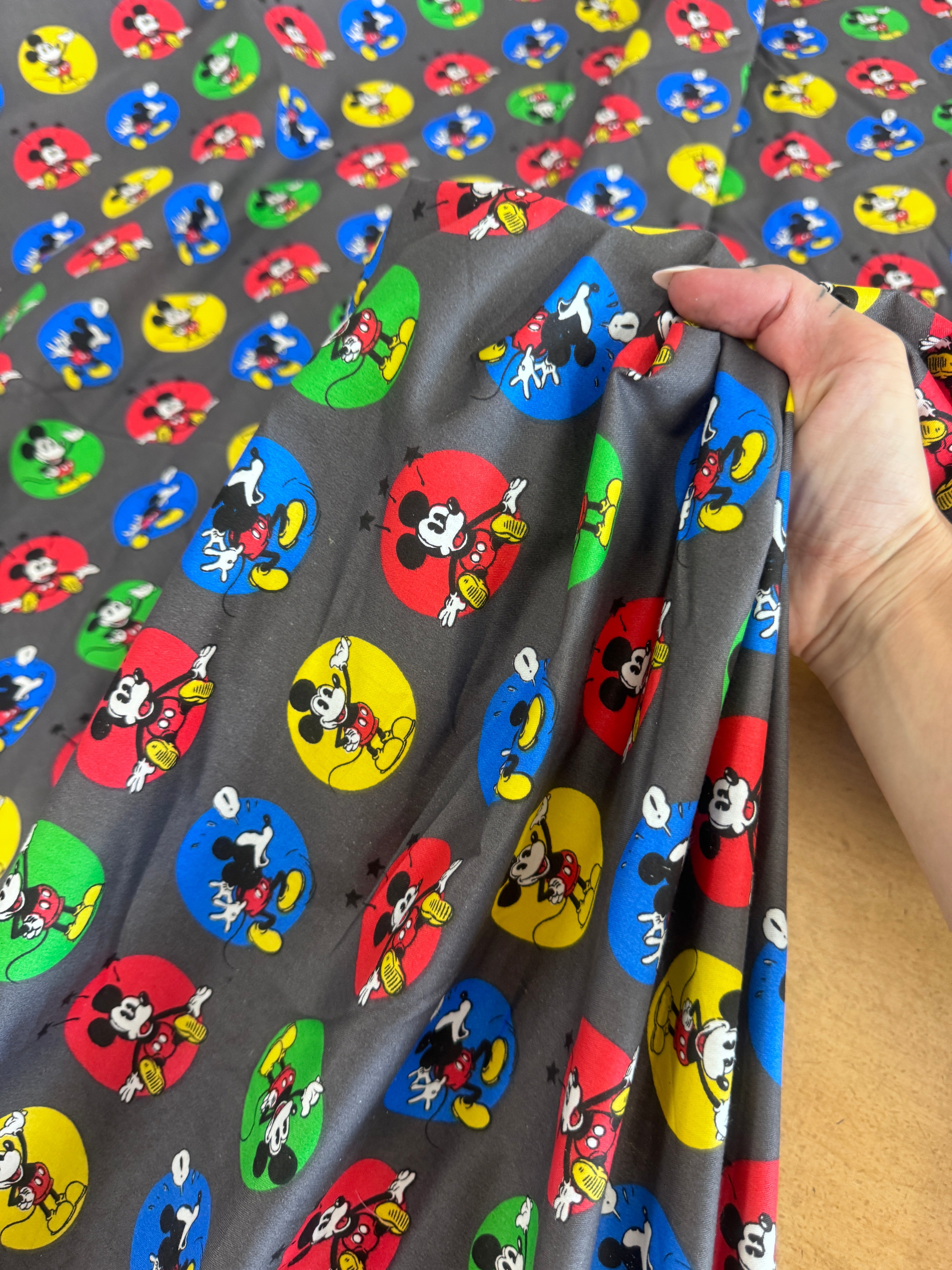 Mickey Mouse Print Cotton,online textile store, sewing, fabric store, sewing store, cheap fabric store, kiki textiles