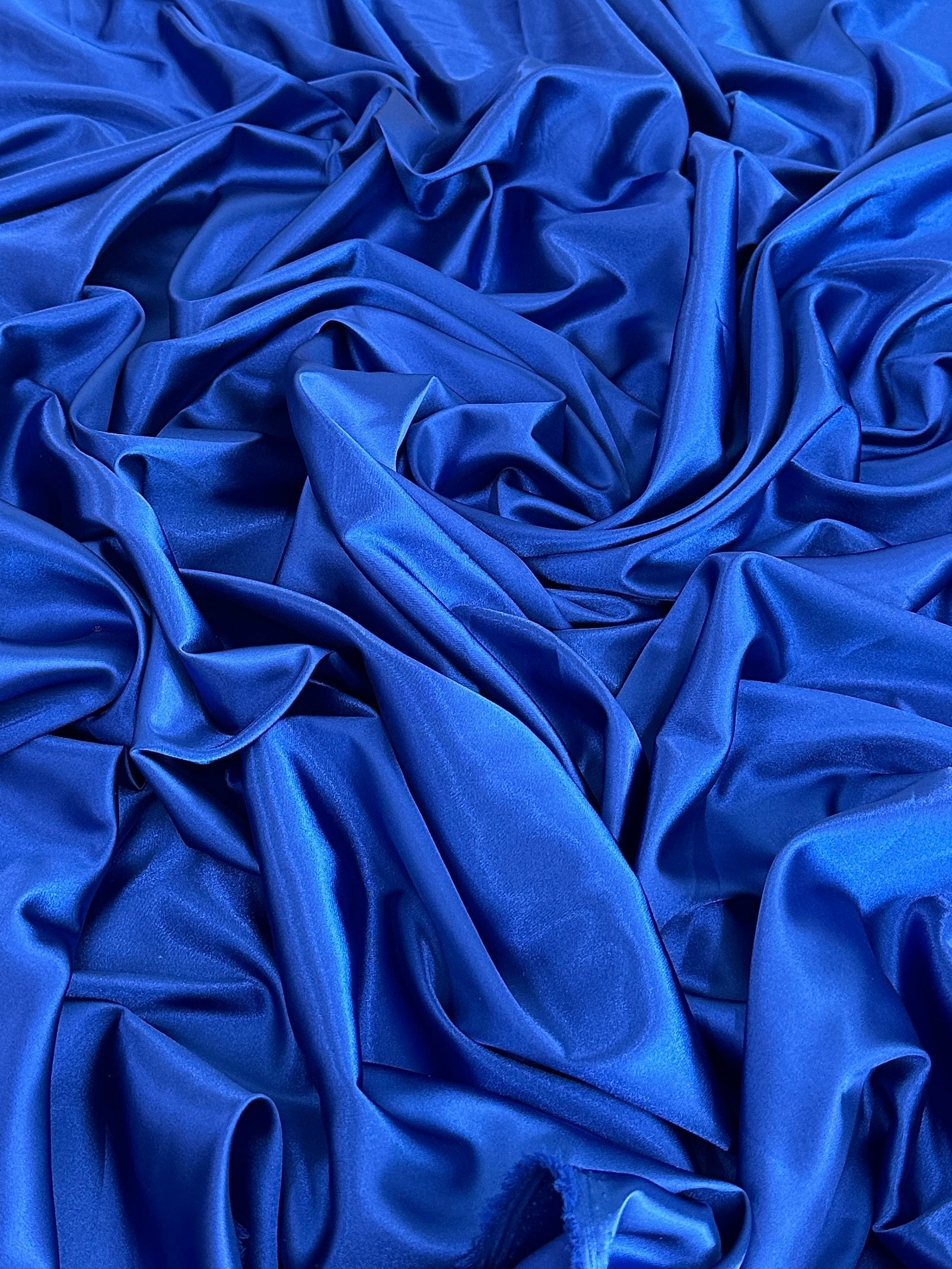 Royal Blue Luxury Silky Satin, Luxury Silky Satin, Silky Satin, Premium Stretch Crepe Back Satin, Satin for Bride, Satin for Women, Satin in Low Price, Cheap Satin, Satin on Sale