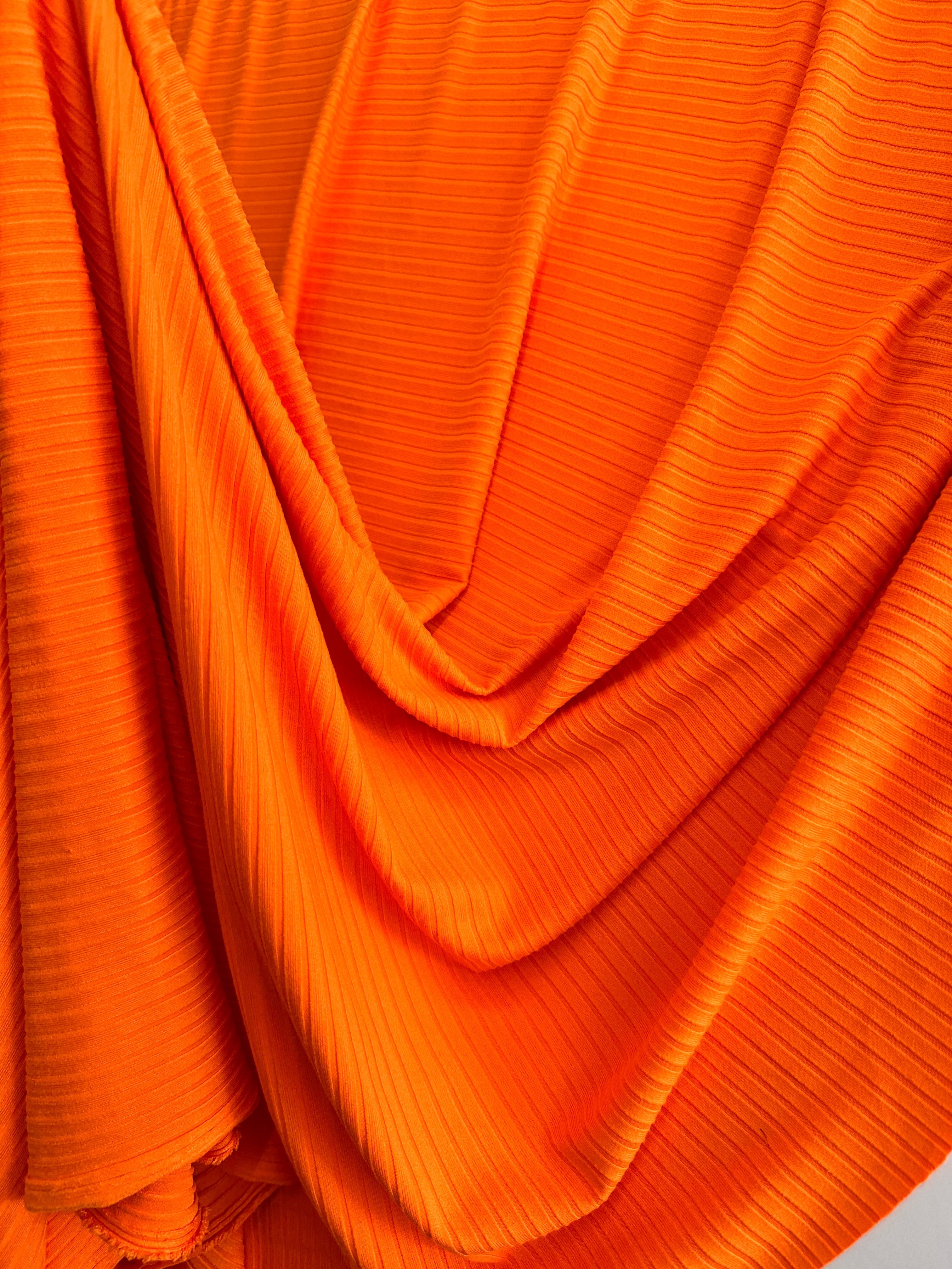 Orange Rib Knit, Shop Fabrics Online, Sewing, Fabric Store, Sewing Store, Cheap Fabric Store, Kiki Textiles, Textile by the Yard