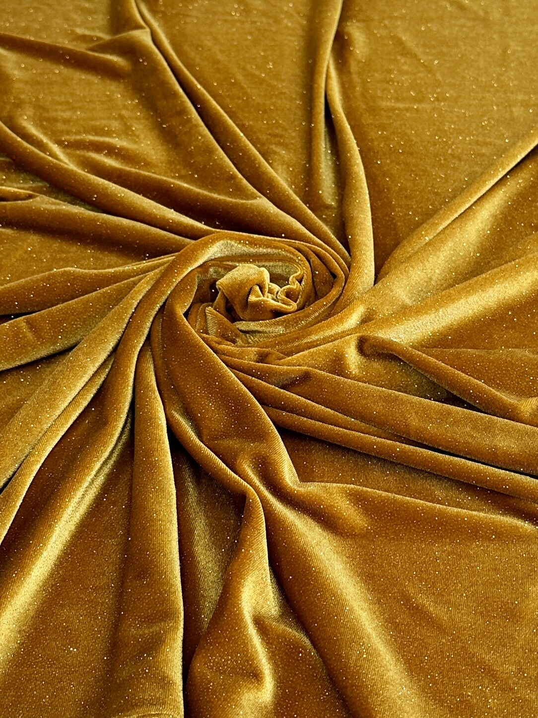 Gold Shimmery Stretch Velvet, shop fabrics online, sewing, fabric store, sewing store, cheap fabric store, kiki textiles, textile by the yard