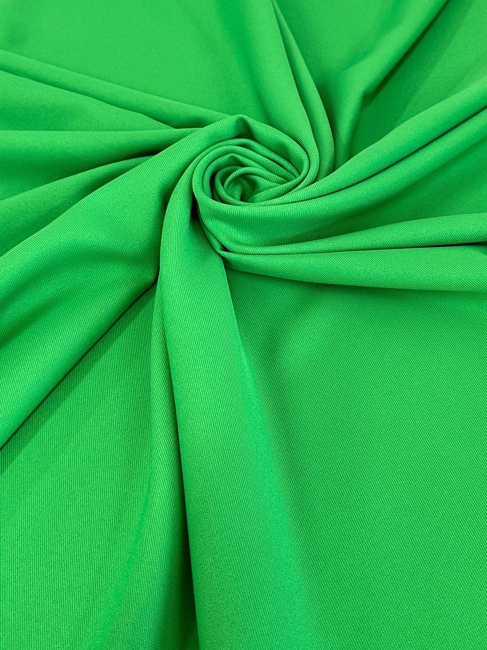 Apple Green Deluxe Gabardine, shop fabrics online, sewing, fabric store, sewing store, cheap fabric store, kiki textiles, textile by the yard