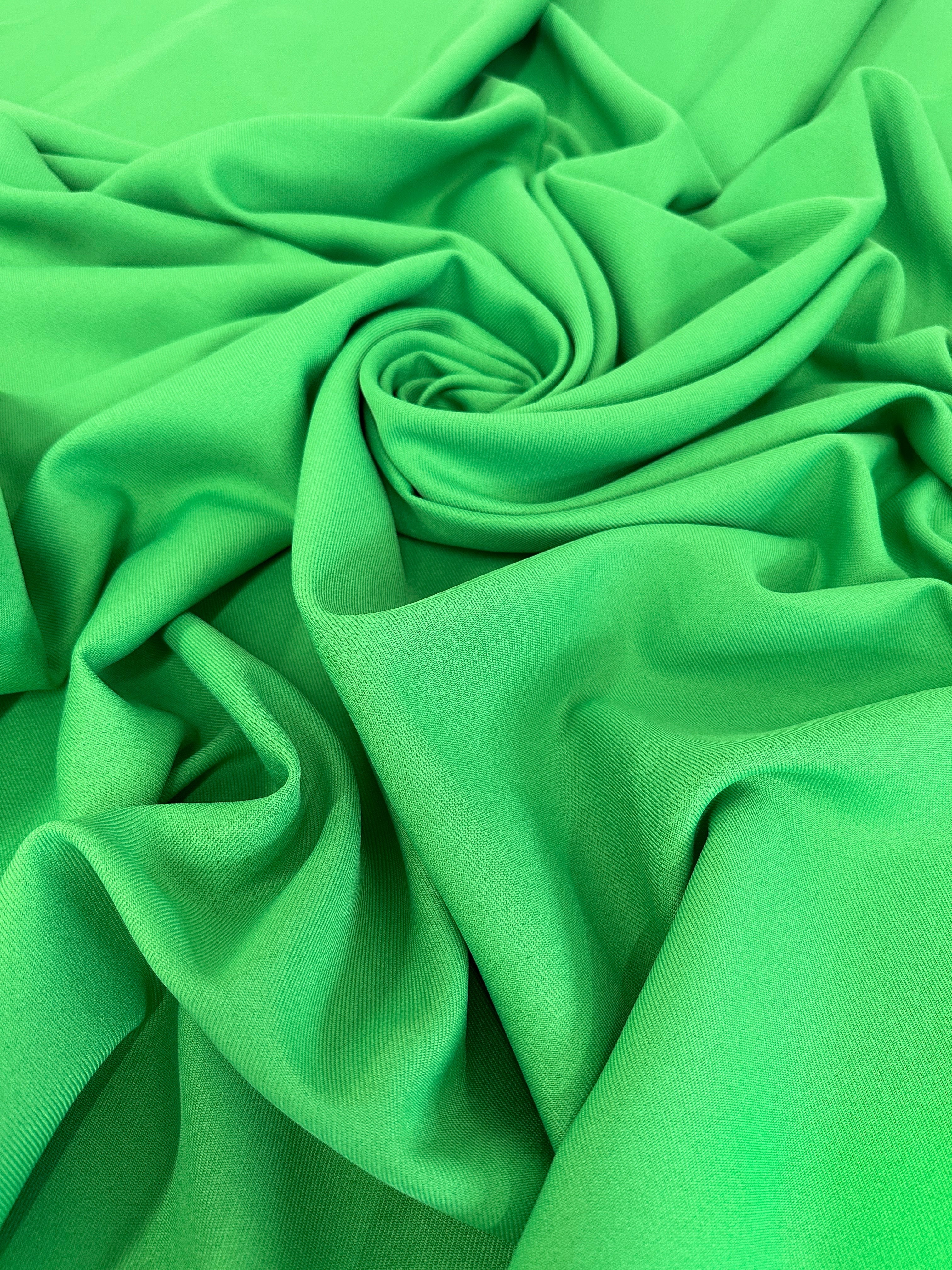 Apple Green Deluxe Gabardine, shop fabrics online, sewing, fabric store, sewing store, cheap fabric store, kiki textiles, textile by the yard