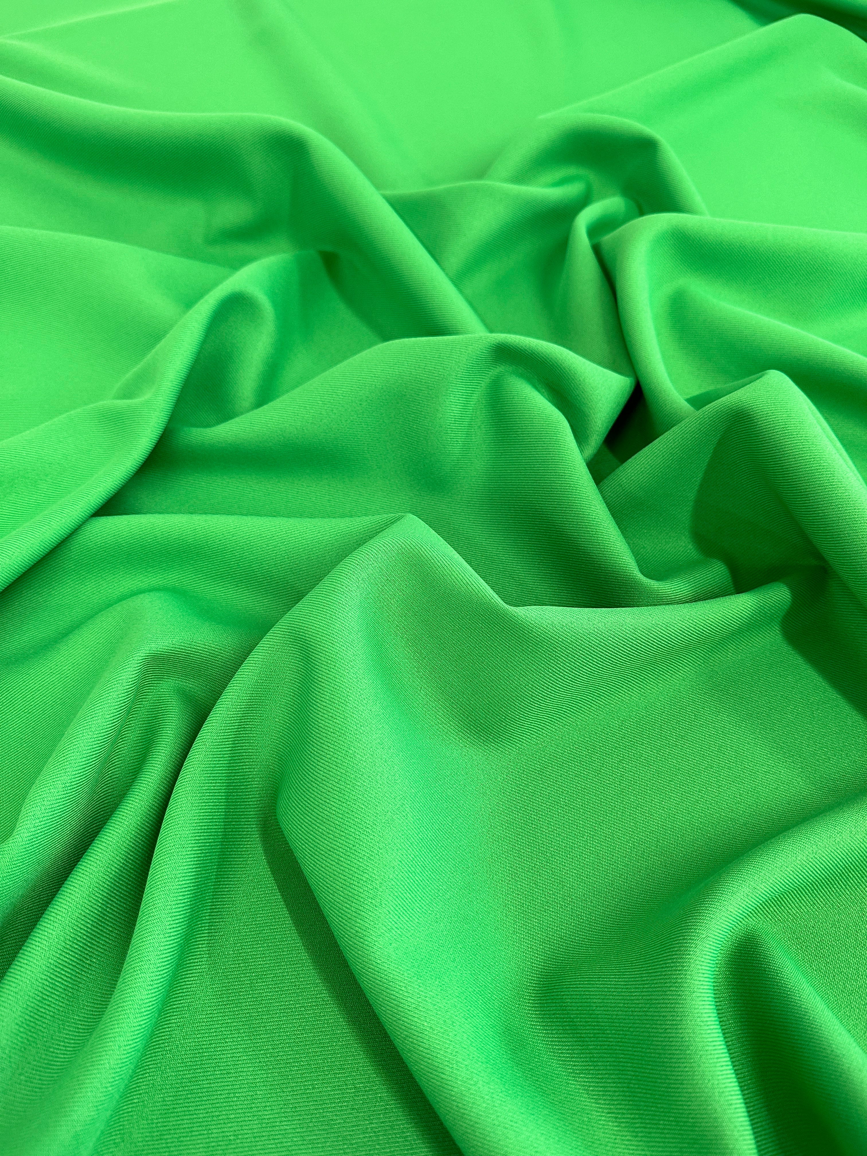 Apple Green Deluxe Gabardine, Gabardine Fabric Price, Crepe & Gabardine, Stretch Crepe, Twill Gabardine, Brushed Twill, Polyester Gabardine, Crepe on Sale, Solid Fabric