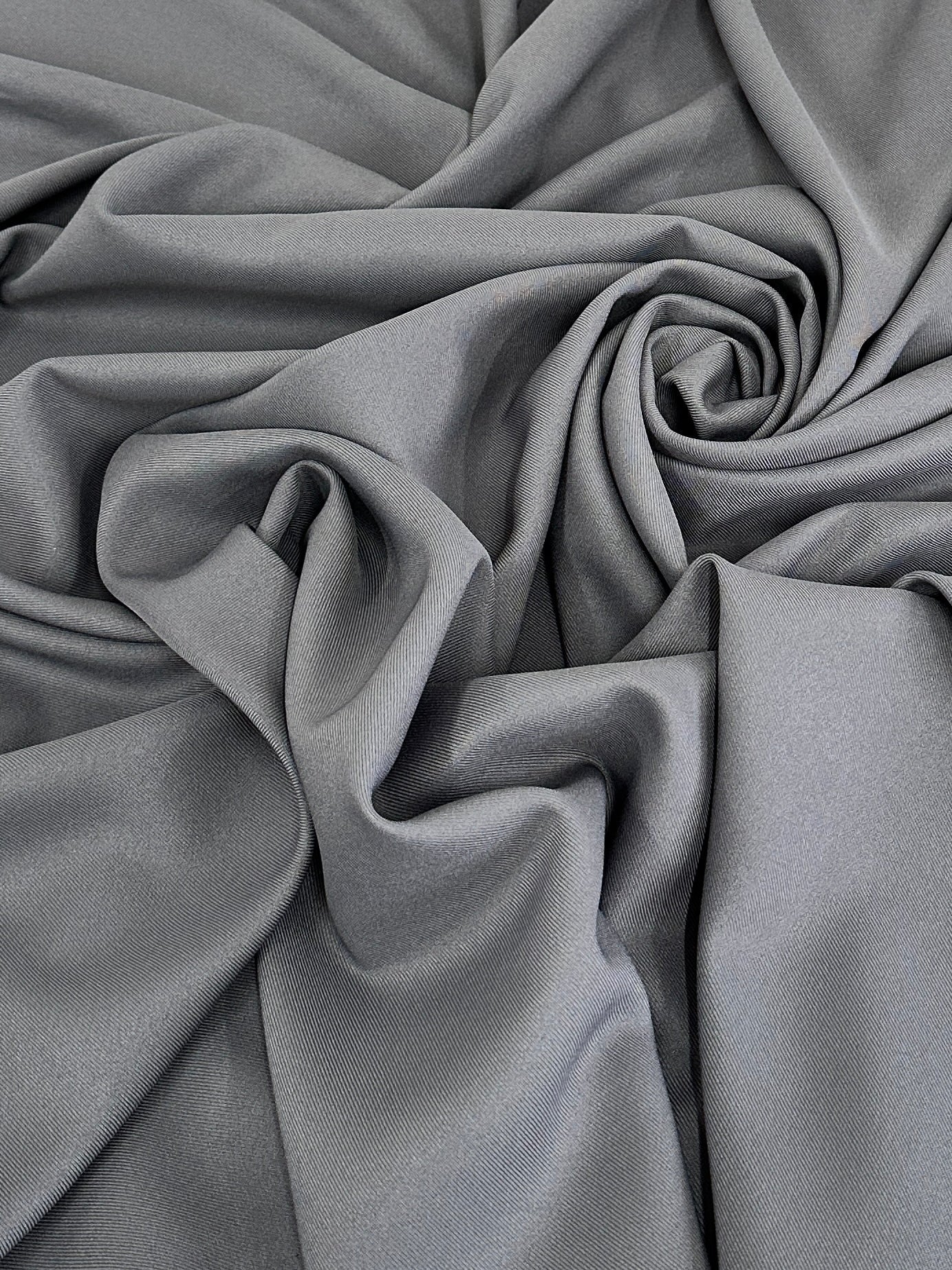 Dark Silver Deluxe Gabardine, shop fabrics online, sewing, fabric store, sewing store, cheap fabric store, kiki textiles, textile by the yard