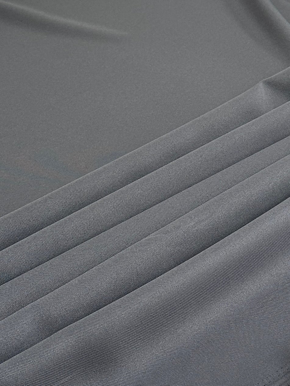 Dark Silver Deluxe Gabardine, shop fabrics online, sewing, fabric store, sewing store, cheap fabric store, kiki textiles, textile by the yard