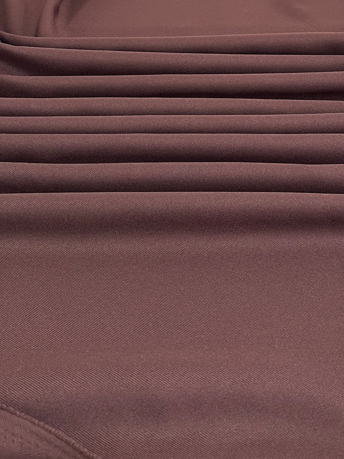 Chocolate Brown Deluxe Gabardine, Gabardine Fabric Price, Crepe & Gabardine, Stretch Crepe, Twill Gabardine, Brushed Twill, Polyester Gabardine, Crepe on Sale, Solid Fabric