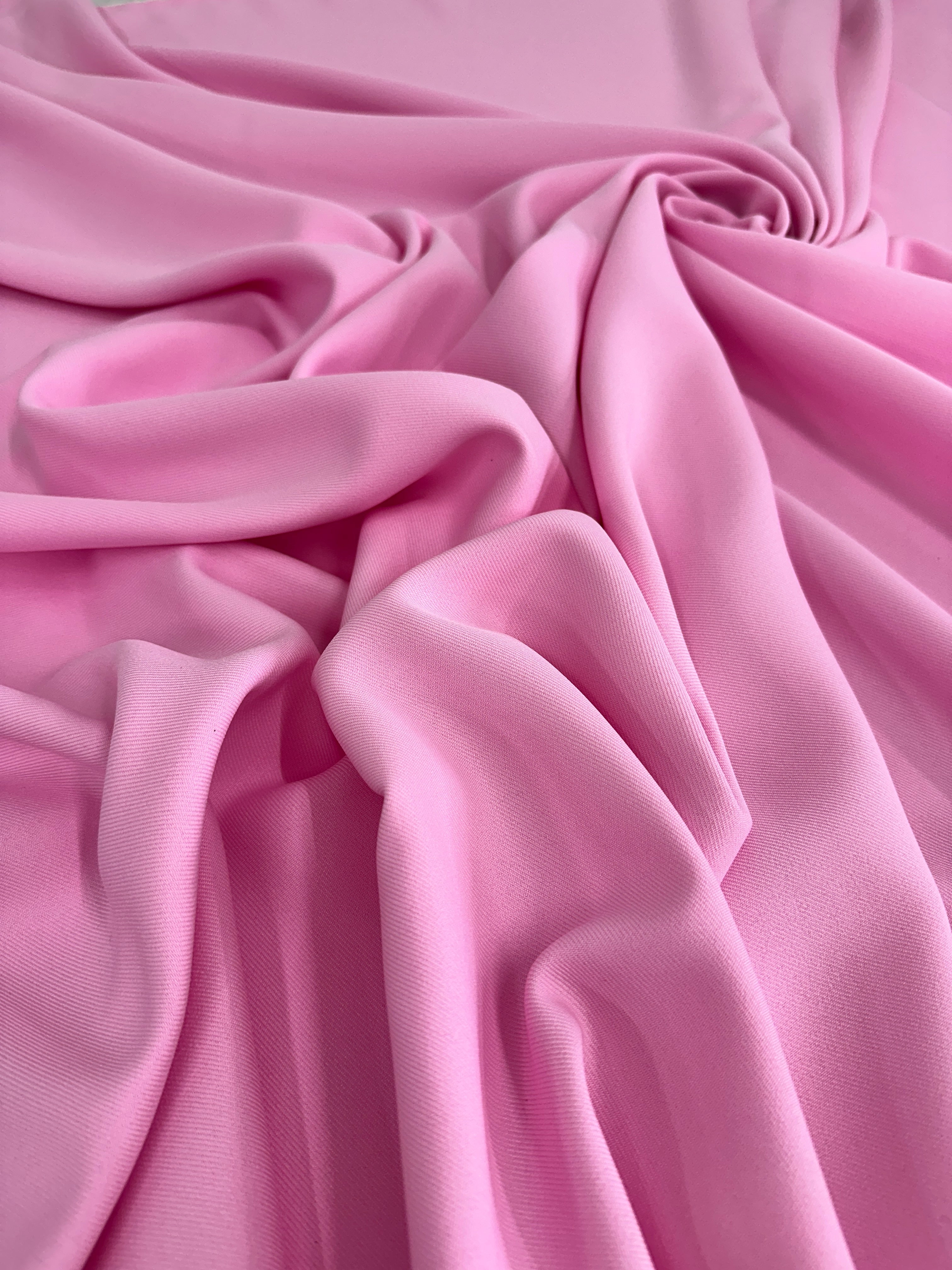 Baby Pink Deluxe Gabardine, Gabardine Fabric Price, Crepe & Gabardine, Stretch Crepe, Twill Gabardine, Brushed Twill, Polyester Gabardine, Crepe on Sale, Solid Fabric