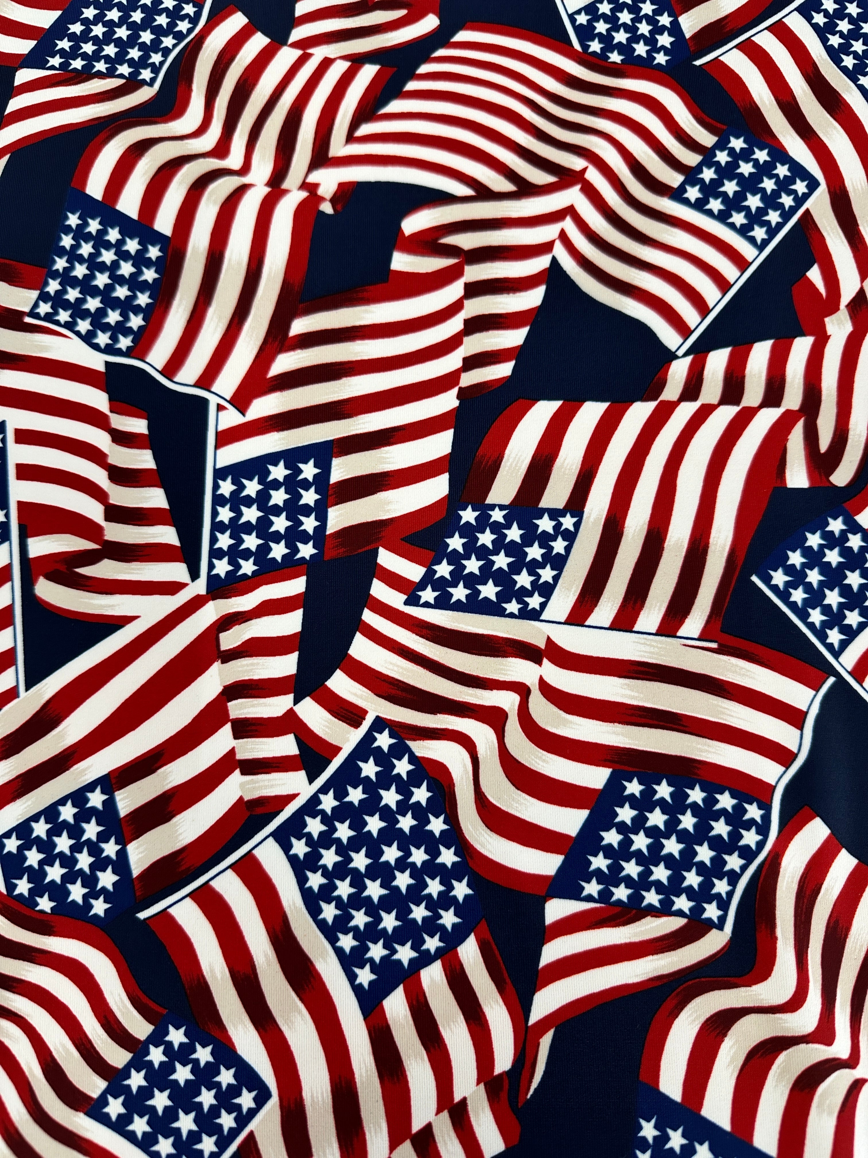 American Flag Nylon Spandex, Multicolor Spandex, Nylon Spandex, Shiny Spandex,Stretch Fabric, 4 way stretch fabric, Fabric on Sale, Activewear Fabric, Polyester Fabric