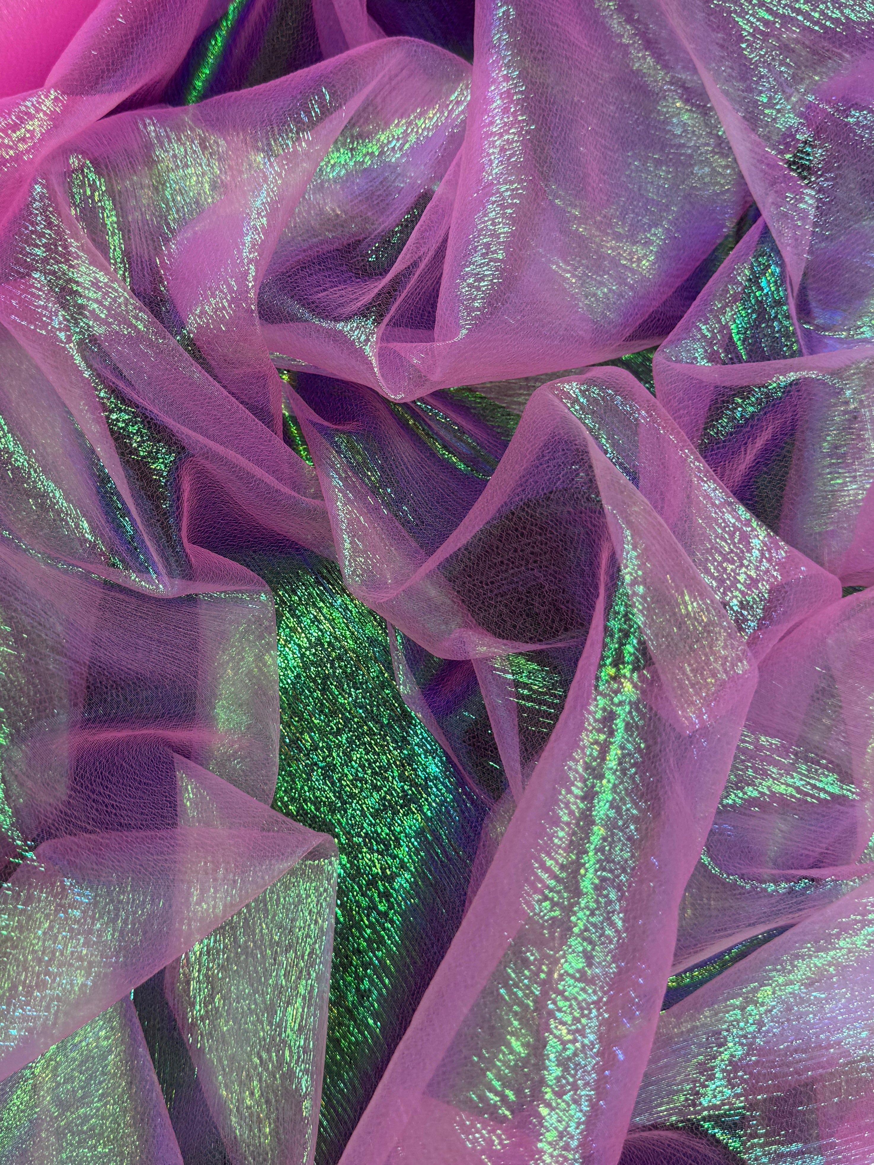 Hot Pink Iridescent Crushed Organza, shop fabrics online, sewing, fabric store, sewing store, cheap fabric store, kiki textiles, textile by the yard