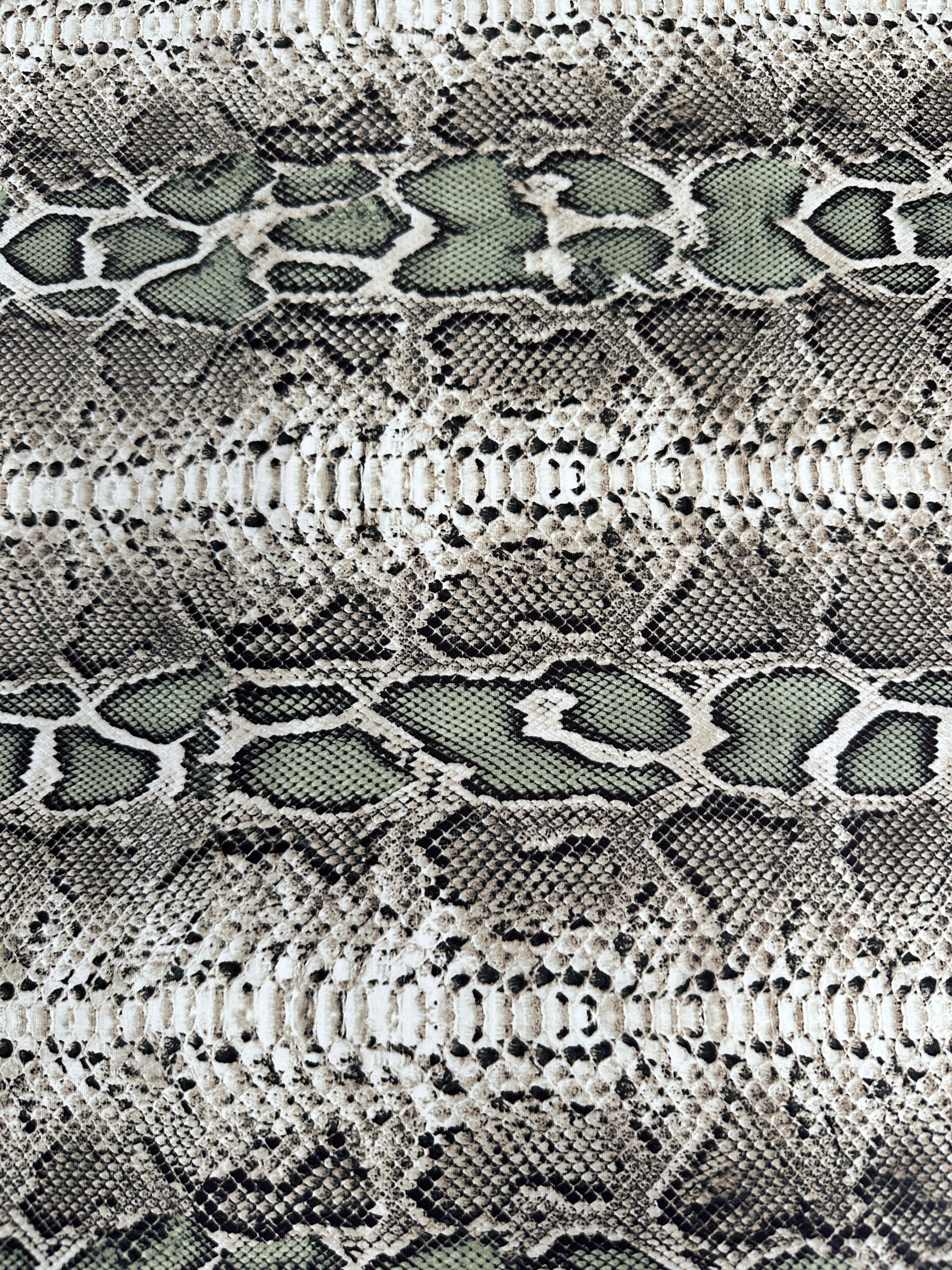 Snake Print Nylon Spandex, online textile store, sewing, fabric store, sewing store, cheap fabric store, kiki textiles