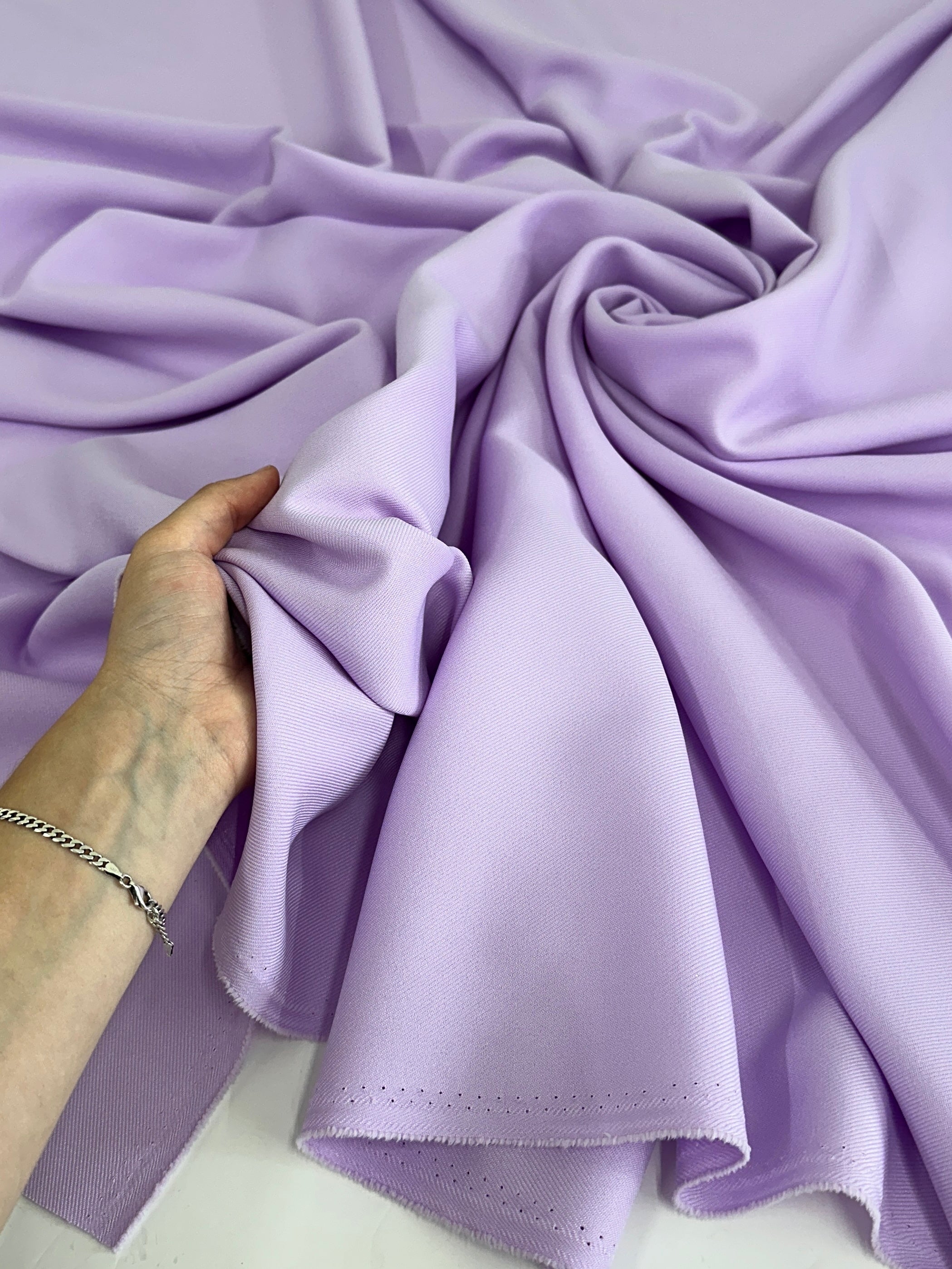 Lilac Deluxe Gabardine, shop fabrics online, sewing, fabric store, sewing store, cheap fabric store, kiki textiles, textile by the yard