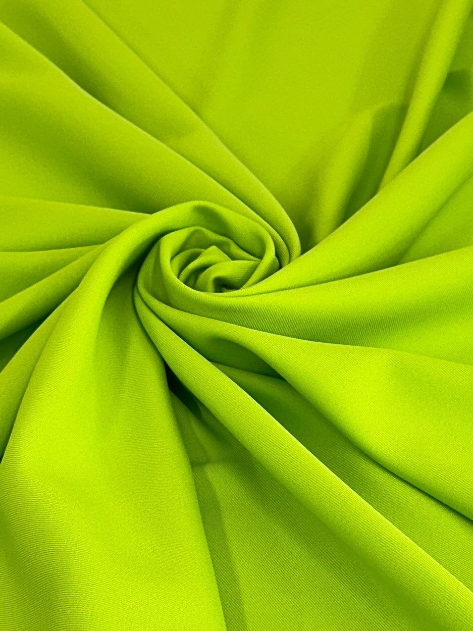 Deluxe Lime Green Gabardine, Gabardine Fabric Price, Crepe & Gabardine, Stretch Crepe, Twill Gabardine, Brushed Twill, Polyester Gabardine, Crepe on Sale, Solid Fabric