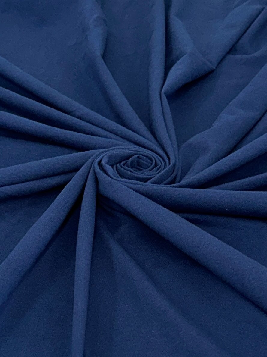 Navy Blue Cotton Jersey Spandex, Nylon Spandex, Shiny Spandex, Stretch Fabric, Cotton Jersey Spandex, Cotton Jersey, Jersey Spandex, Cotton fabric