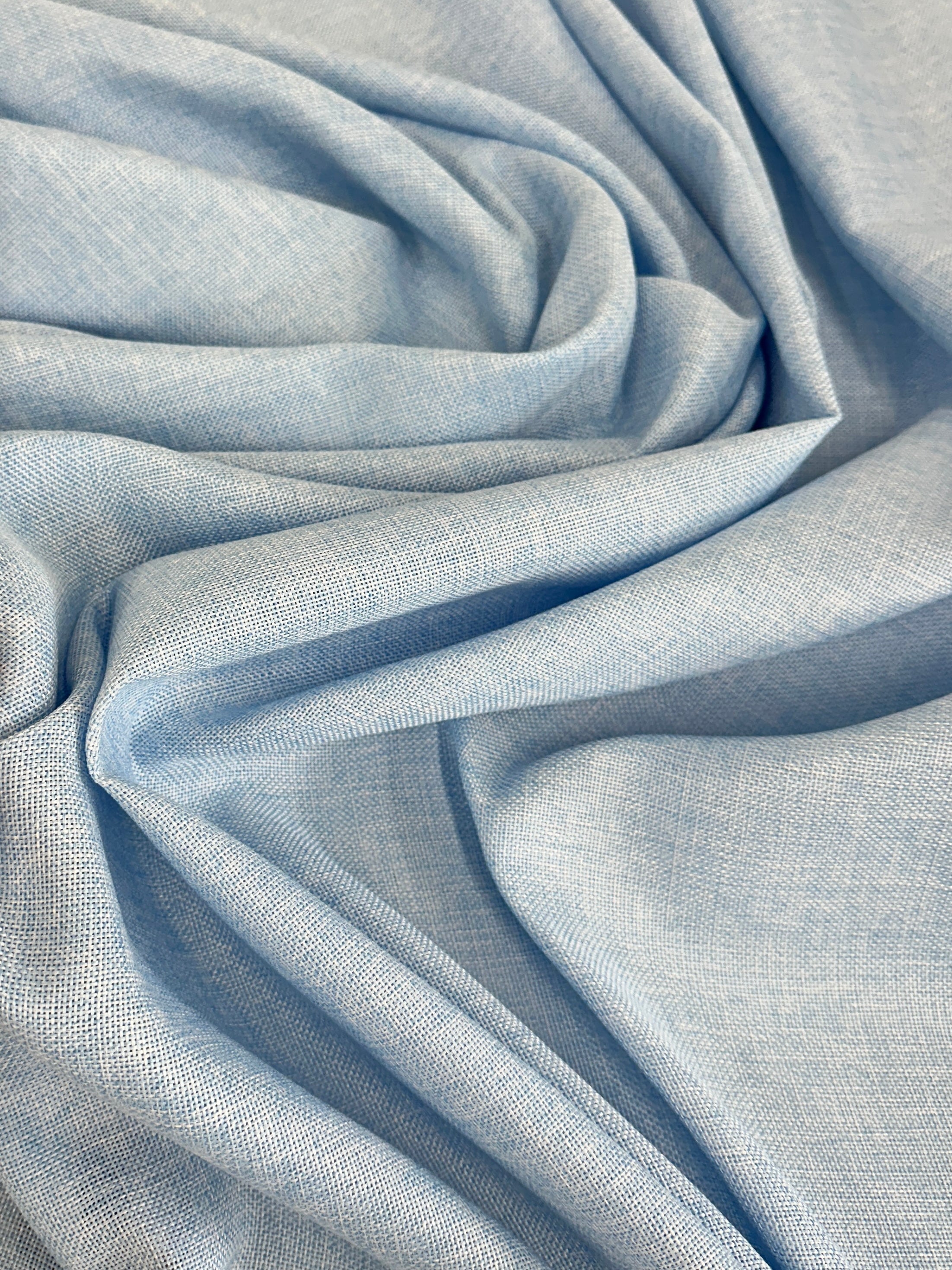 Baby Blue Faux Linen, Faux Linen, Linen Fabric by Yard, Linen Fabric, Linen Material, Premium Linen, Durable Fabric, Home Decor Fabric